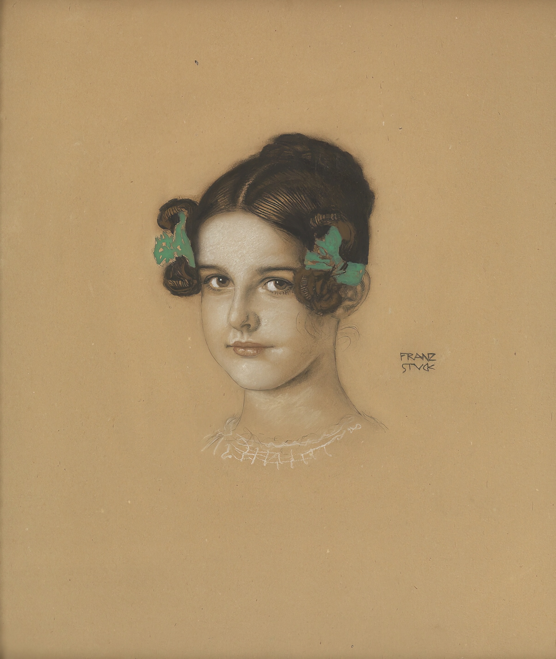 《艺术家的女儿玛丽·施图克》（Mary Stuck, the Artist’s Daughter）｜弗朗茨·冯·施图克｜1905