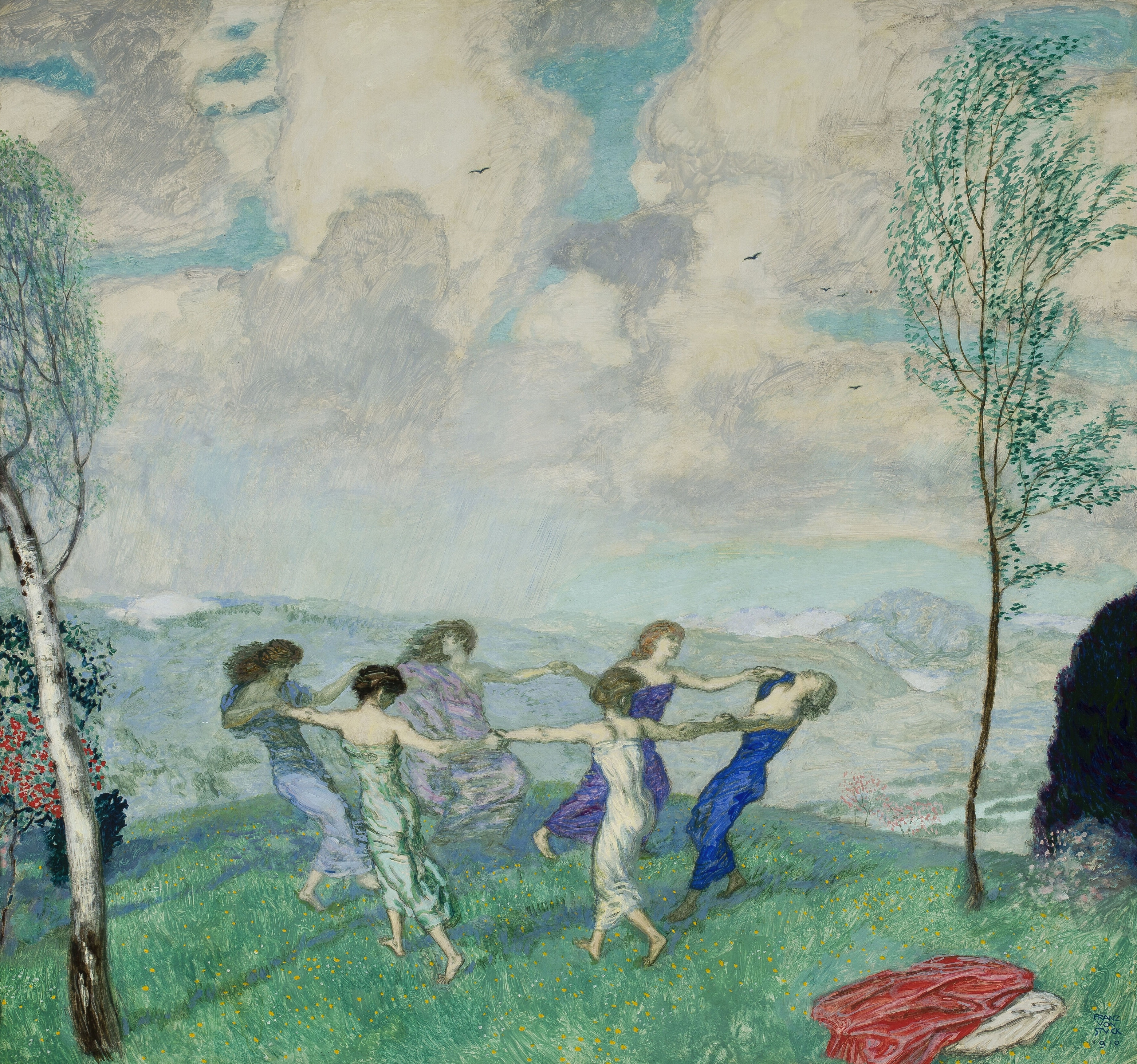 《跳舞圈》（Dancing circle）｜弗朗茨·冯·施图克｜1910