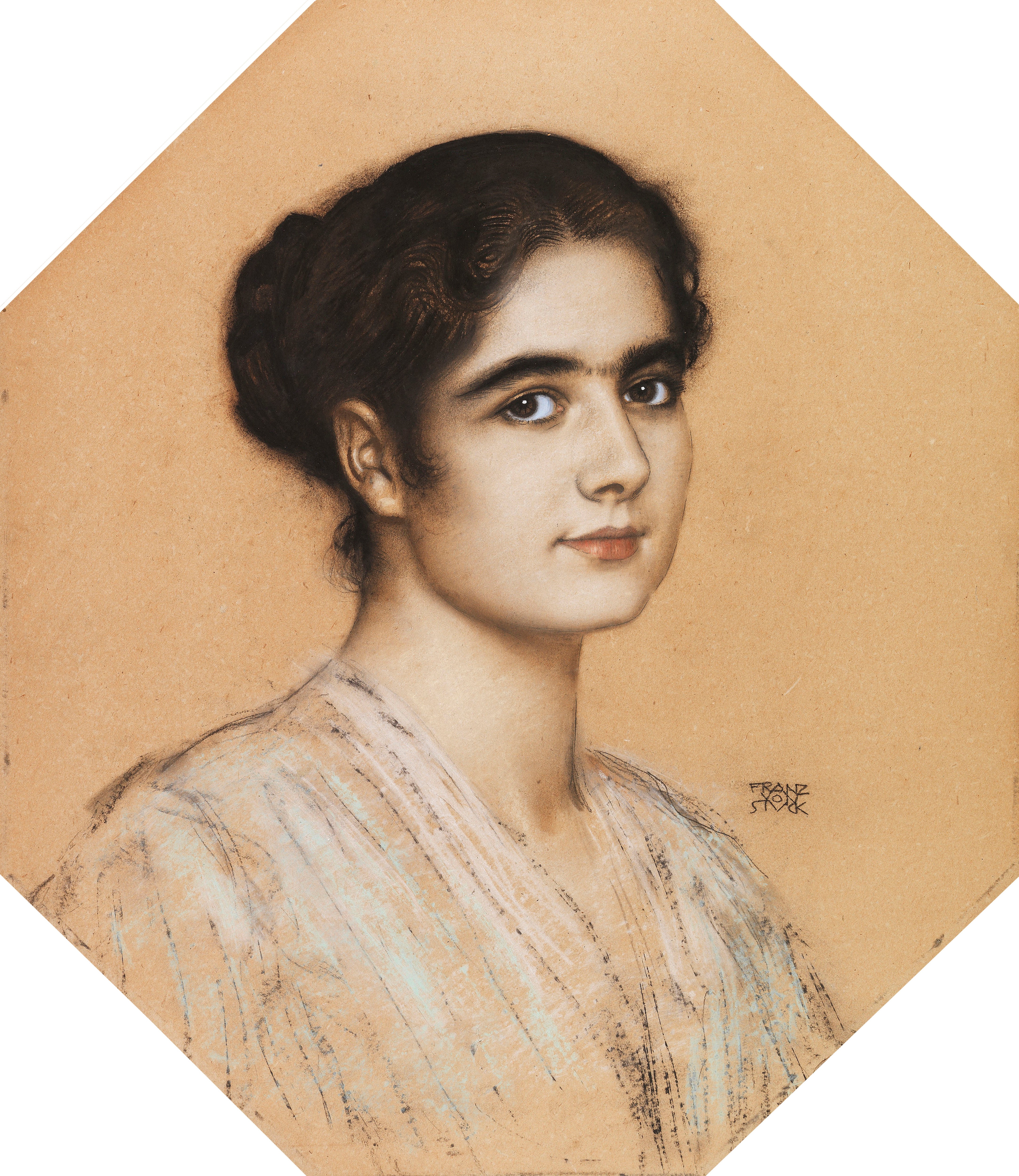 《女儿玛丽的肖像》（Portrait of the daughter Mary）｜弗朗茨·冯·施图克｜1912