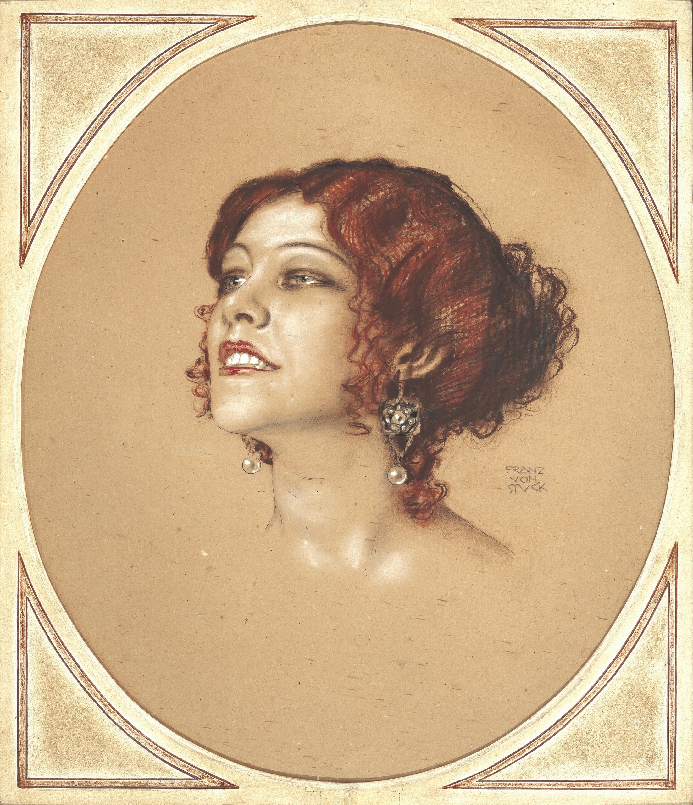 《蒂拉·迪里厄扮作喀耳刻》（Tilla Durieux as Circe）｜弗朗茨·冯·施图克｜1912-1913
