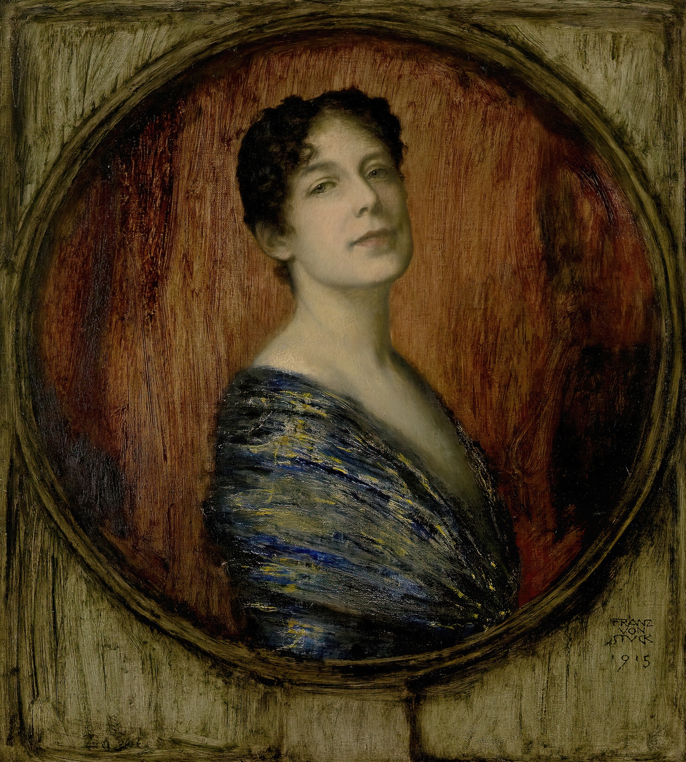 《玛丽·冯·斯塔克》（Mary von Stuck）｜弗朗茨·冯·施图克｜1915