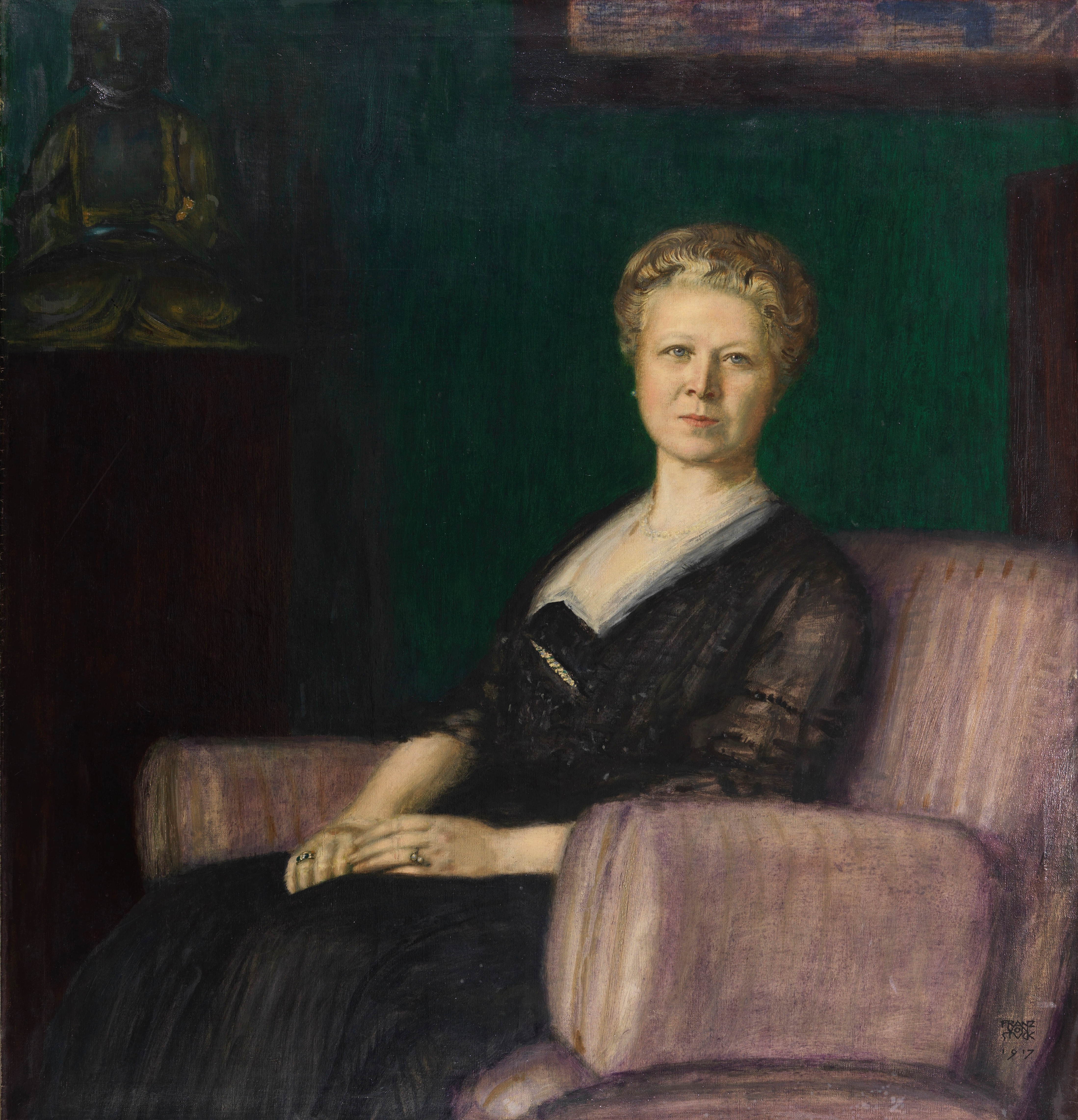《路易丝·贝斯特霍恩肖像》（Portrait Luise Bestehorn）｜弗朗茨·冯·施图克｜1917