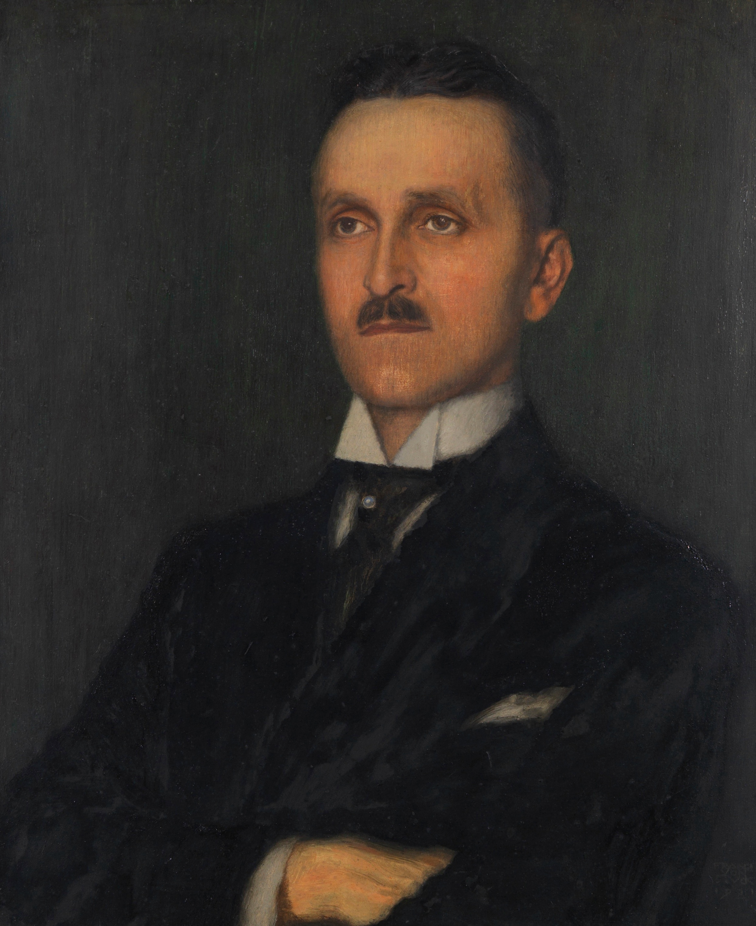 《绅士的肖像（海因里希·布策尔）》（Portrait of a gentleman (Heinrich Butzer)）｜弗朗茨·冯·施图克｜1921