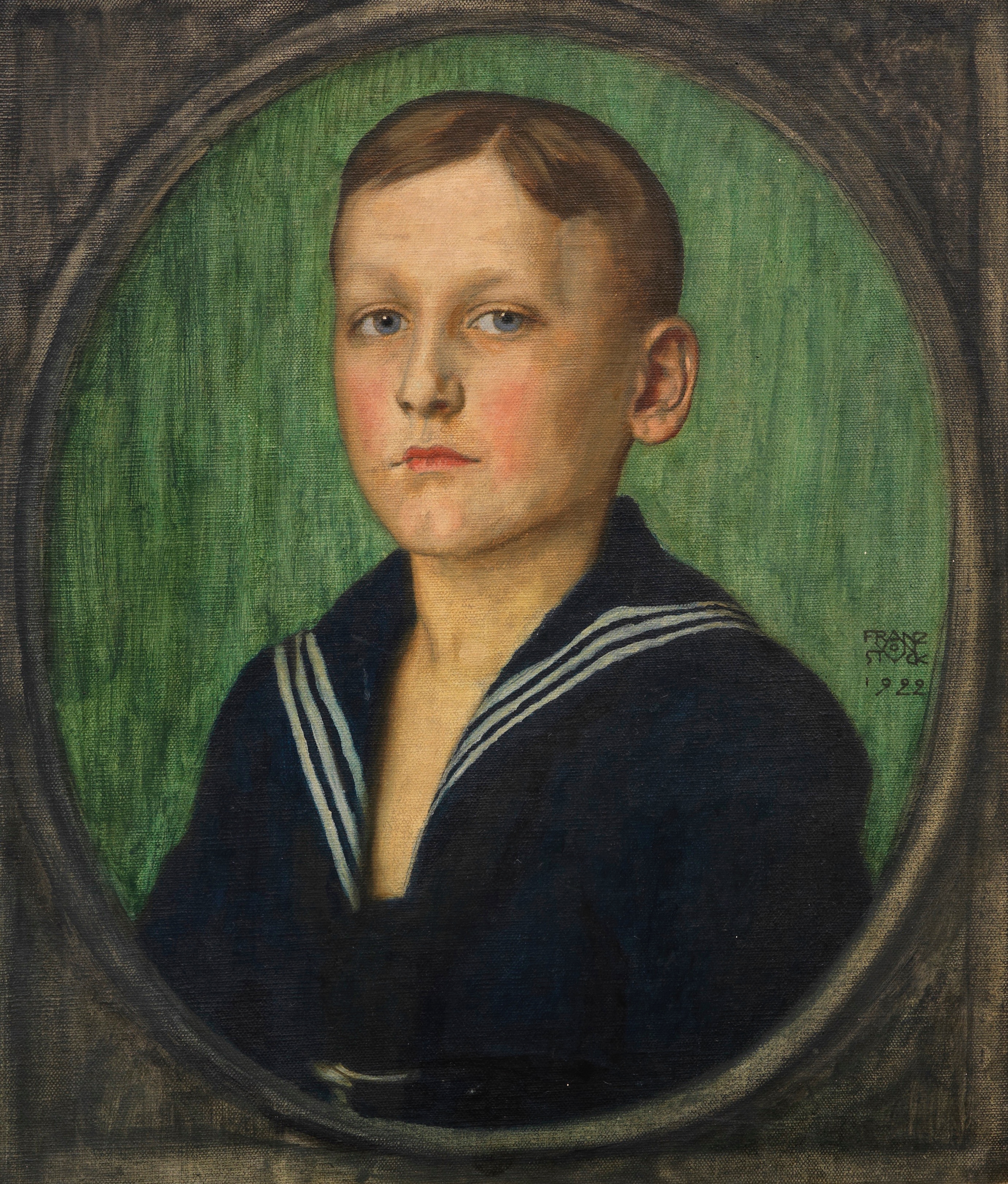 《一个男孩的肖像（海因里希·布策）》（Portrait of a boy (Heinrich Butzer)）｜弗朗茨·冯·施图克｜1922