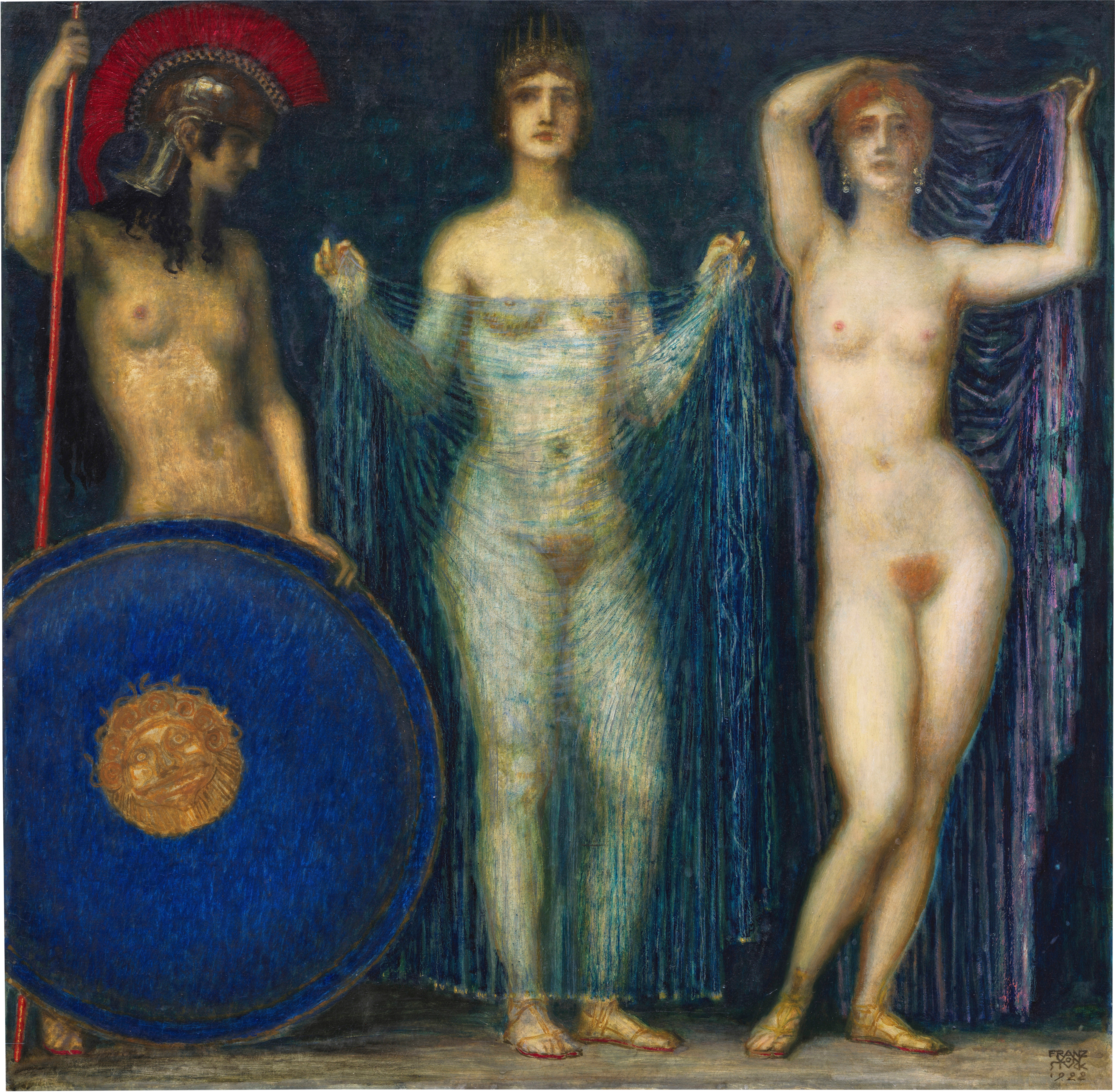 《帕里斯的裁决》（Judgment of Paris）｜弗朗茨·冯·施图克｜1922