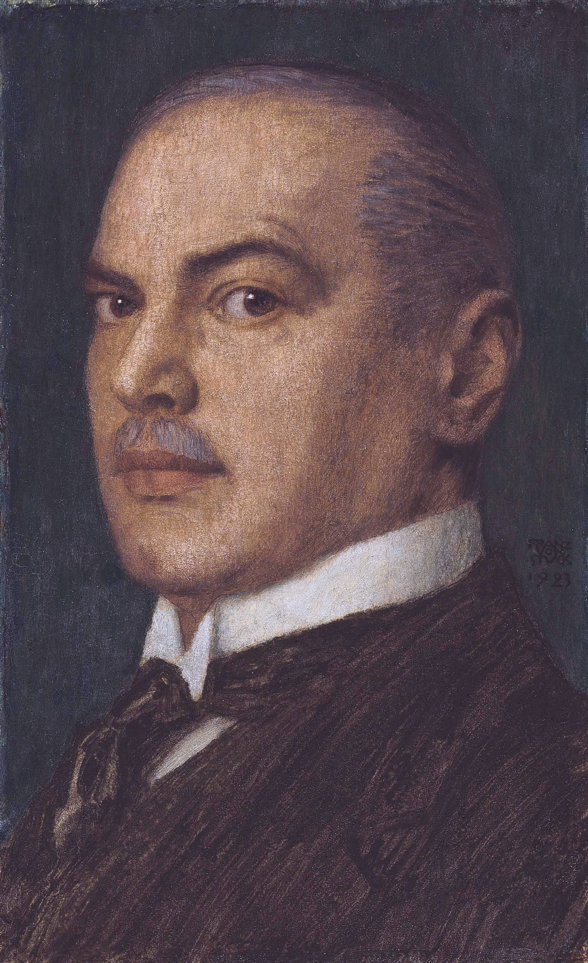 《自画像》（Self-portrait）｜弗朗茨·冯·施图克｜1923