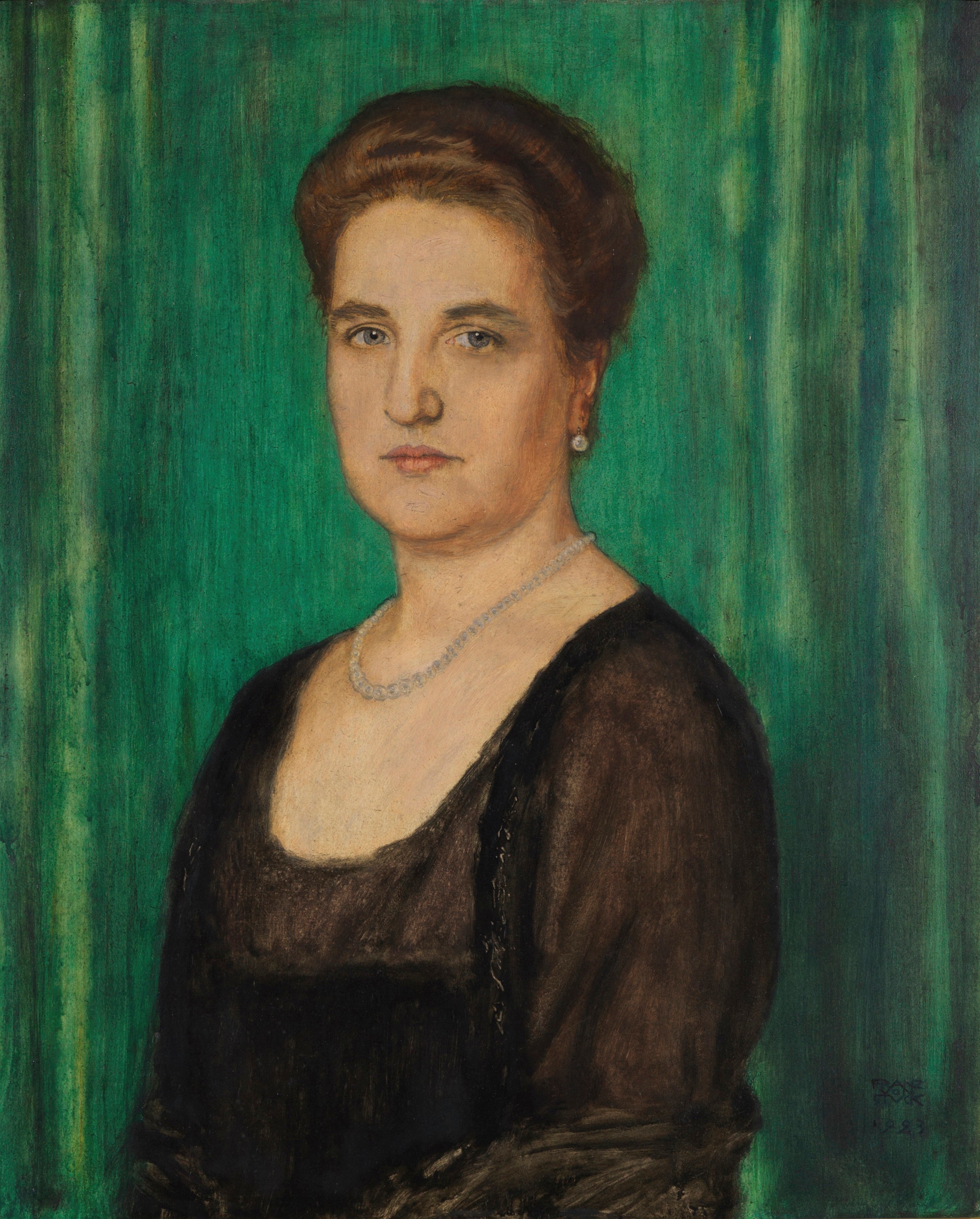 《玛莎·布策肖像》（Portrait of Martha Butzer）｜弗朗茨·冯·施图克｜1923