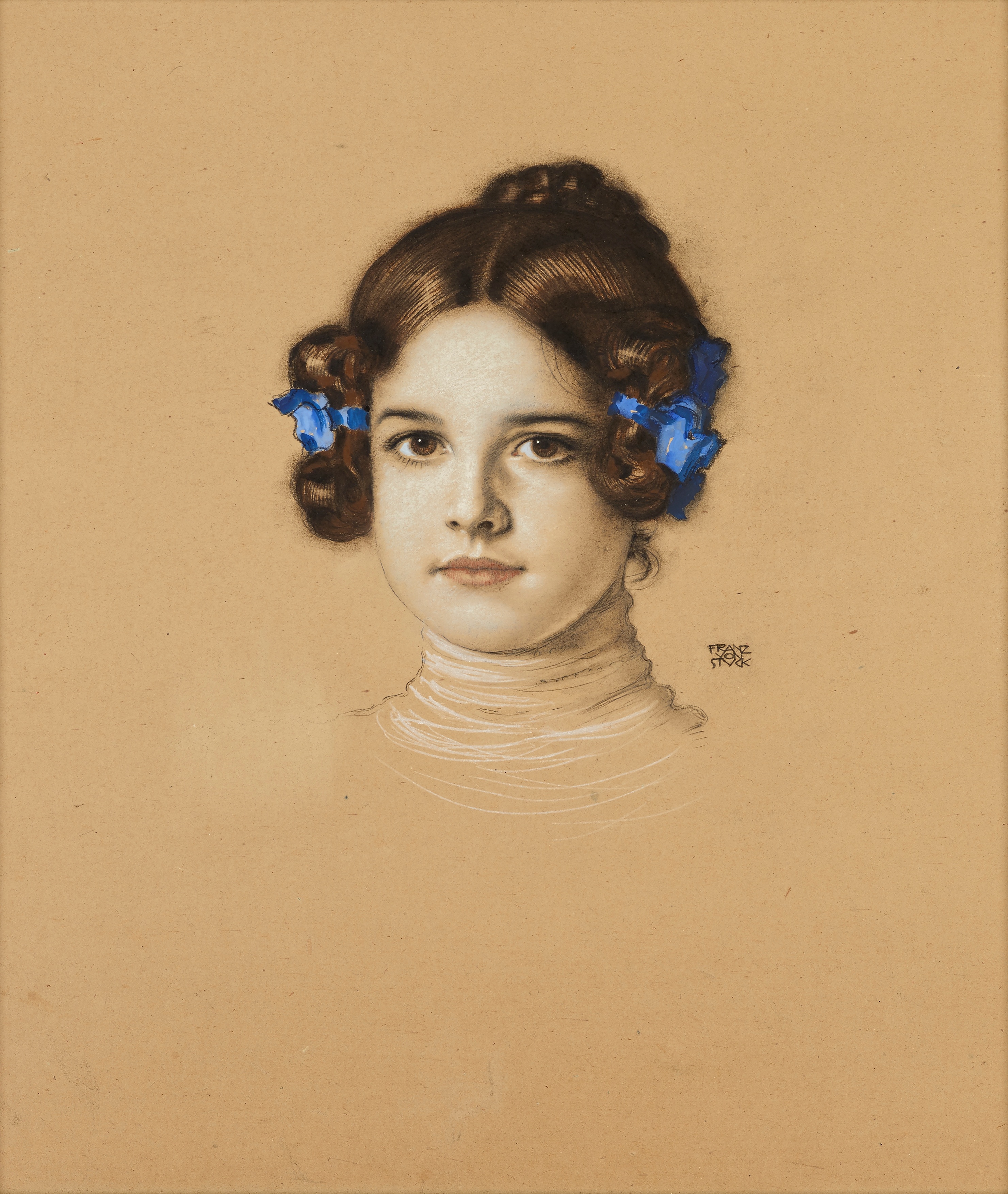 《玛丽·斯塔克，艺术家的女儿》（Mary Stuck, the artist's daughter）｜弗朗茨·冯·施图克｜不明