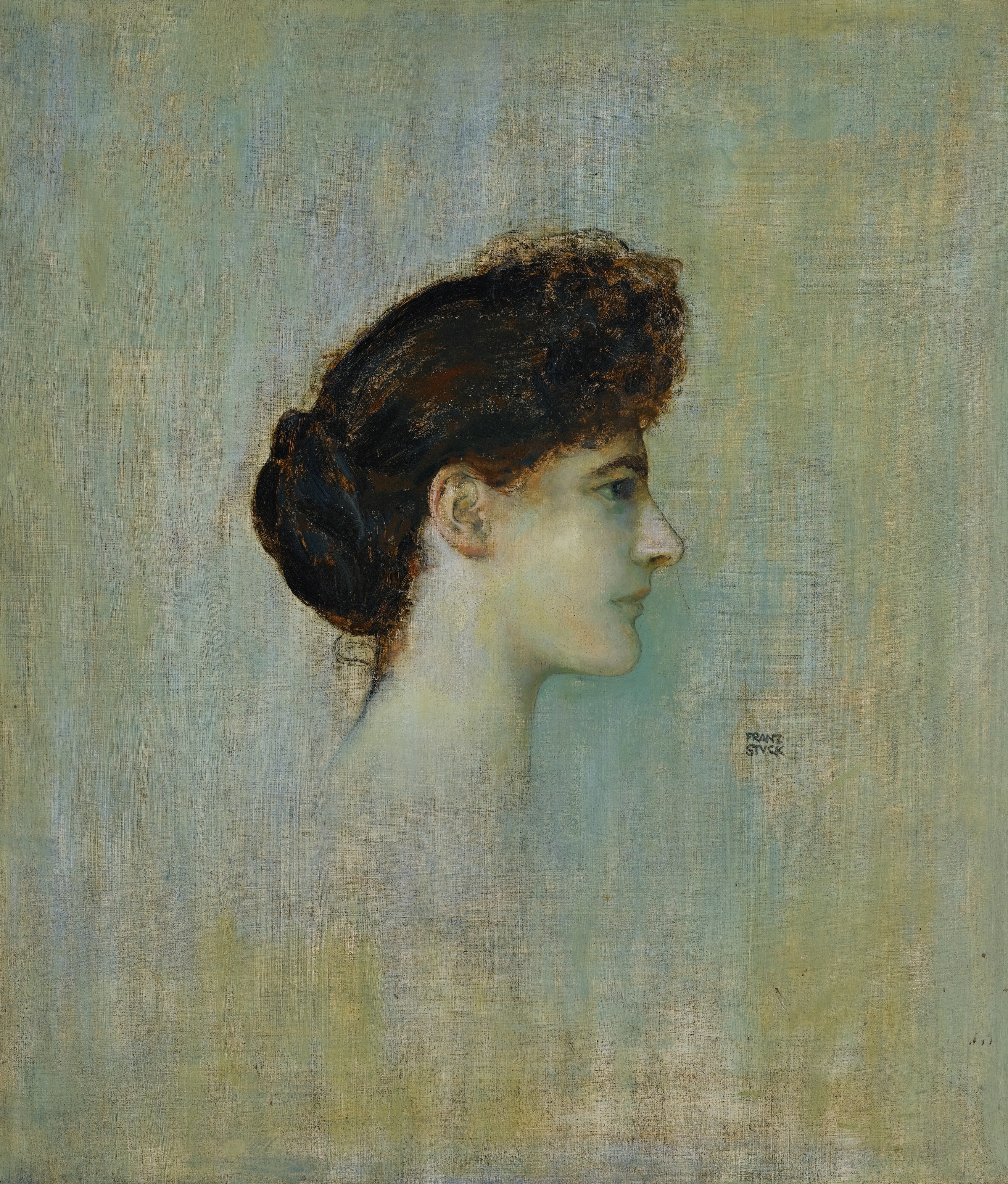 《女士肖像》（Portrait of a Lady）｜弗朗茨·冯·施图克｜不明
