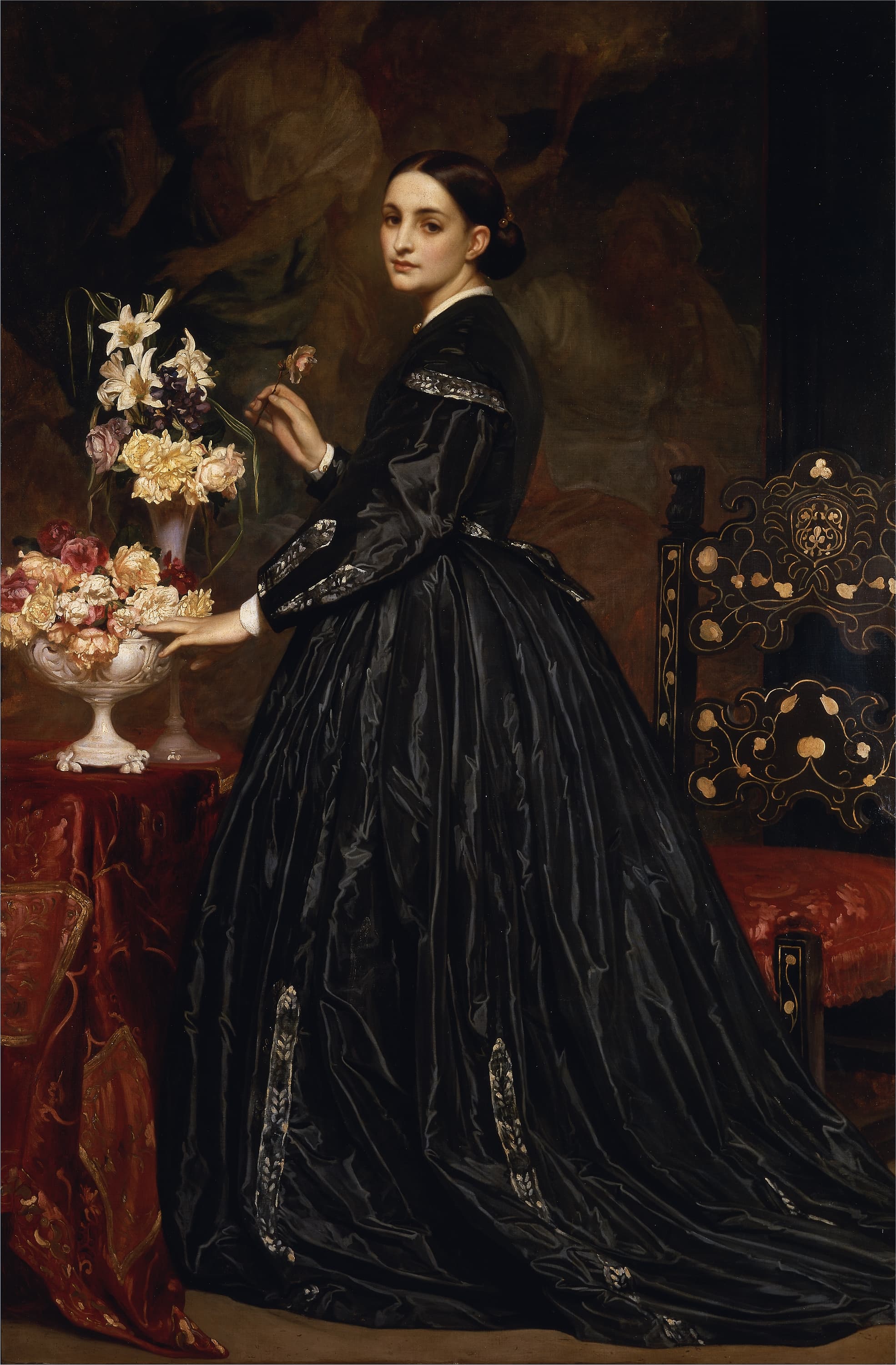 《詹姆斯·格思里夫人》（Mrs. James Guthrie）｜弗雷德里克·莱顿 Frederic Leighton｜1864–1865