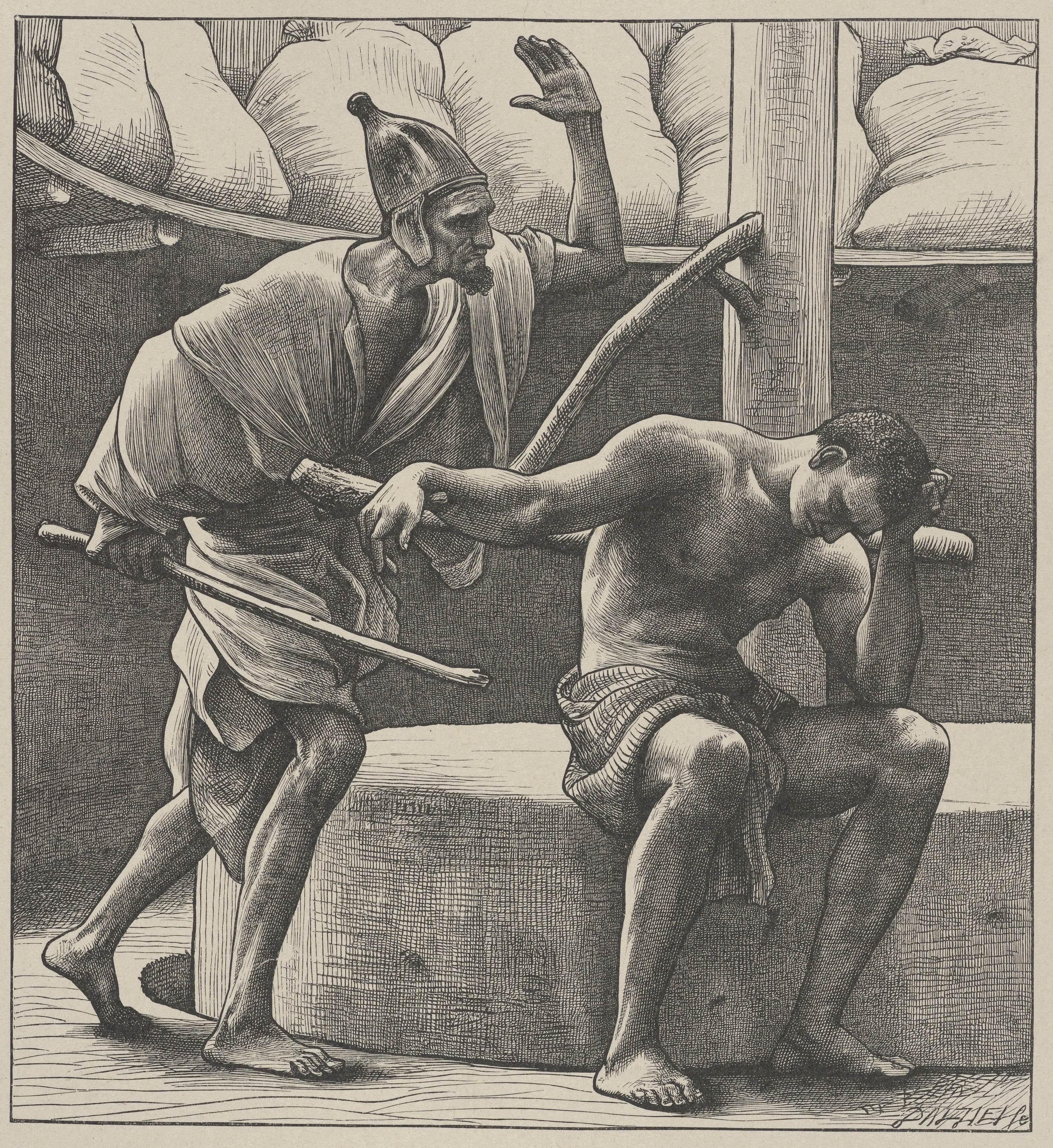 《萨姆森在磨坊》（Samson at the Mill）｜弗雷德里克·莱顿 Frederic Leighton｜1865–81