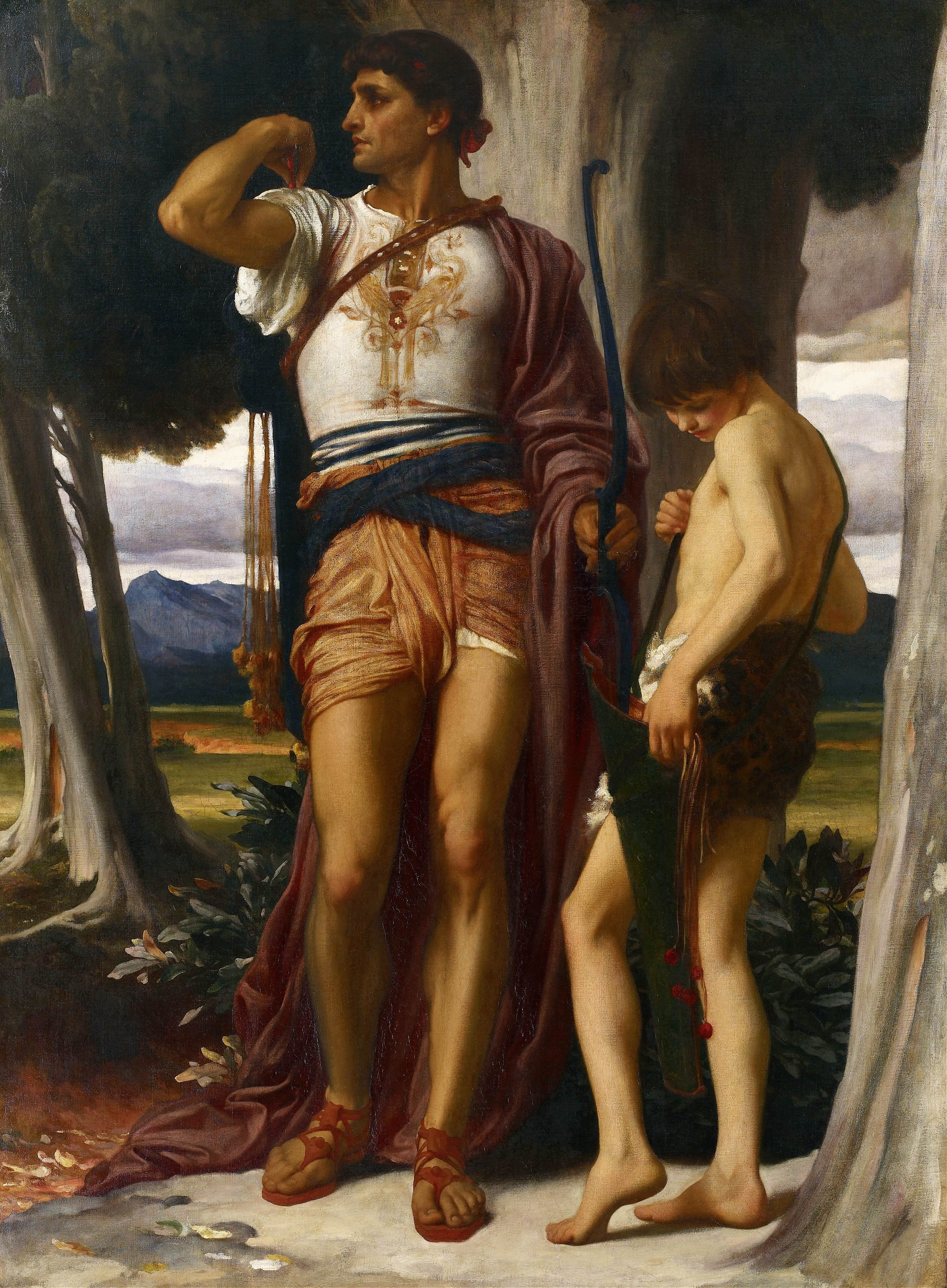 《乔纳森给大卫的信物》（Jonathan's Token to David）｜弗雷德里克·莱顿 Frederic Leighton｜约1868