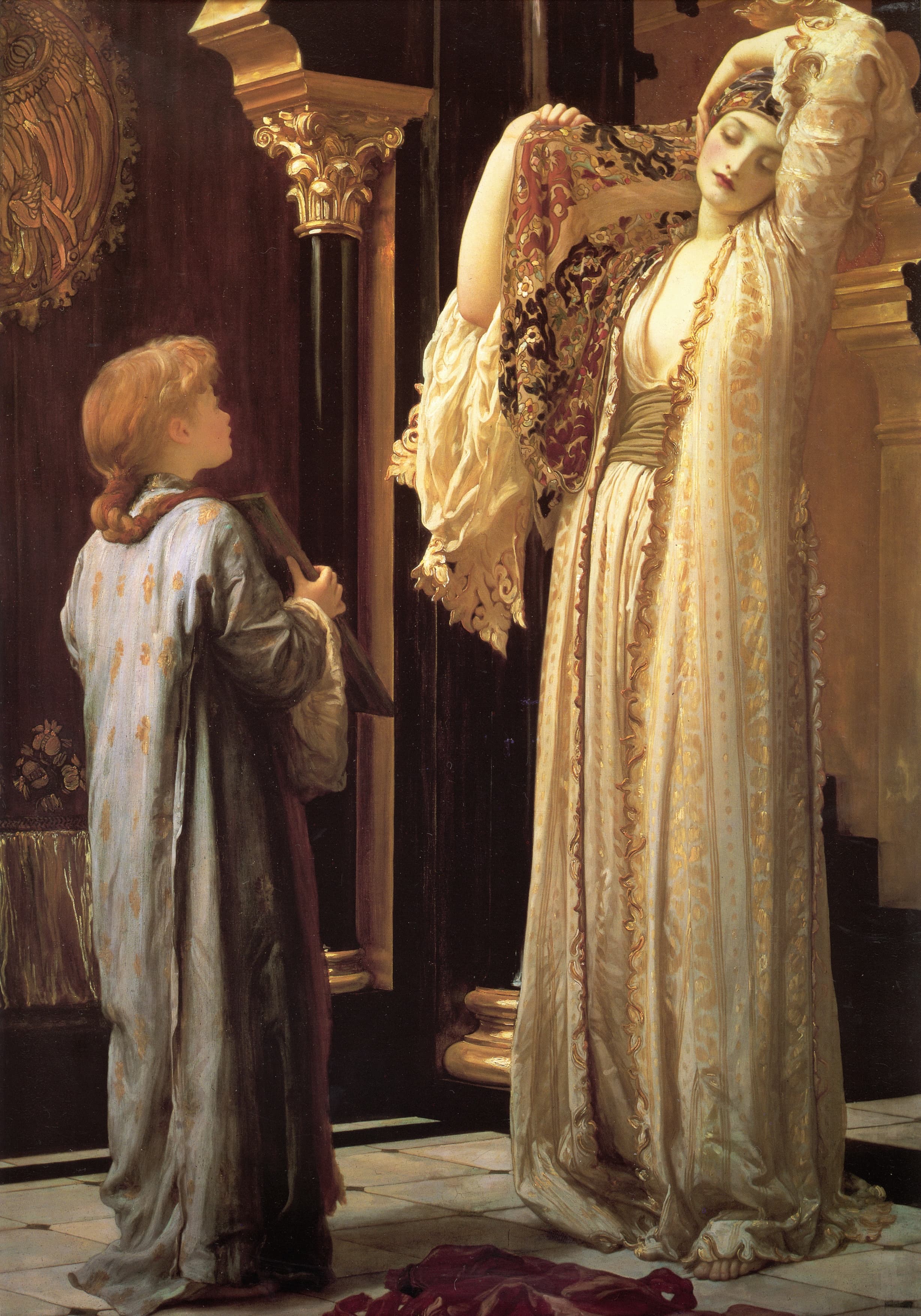 《后宫之光》（Light of the Harem）｜弗雷德里克·莱顿 Frederic Leighton｜约1880