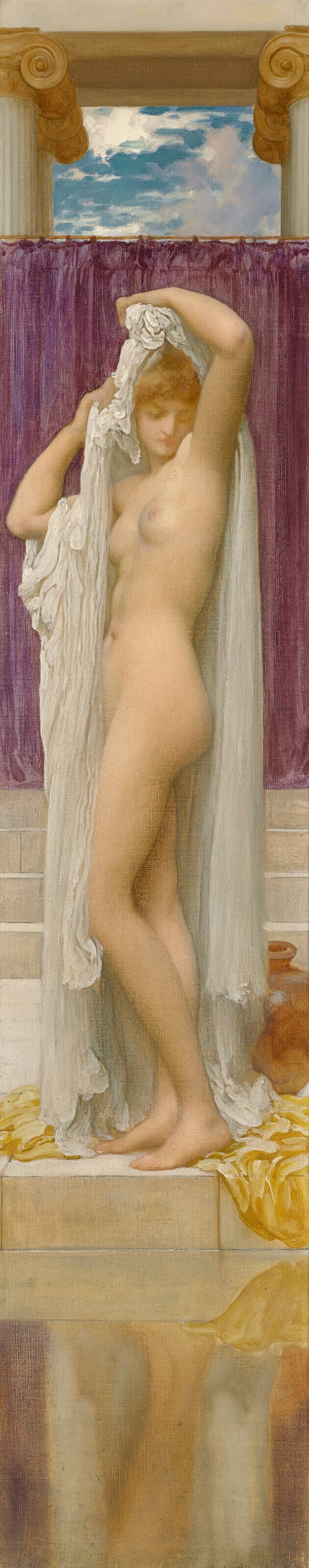 《普赛克之浴》（The Bath of Psyche）｜弗雷德里克·莱顿 Frederic Leighton｜约 1887