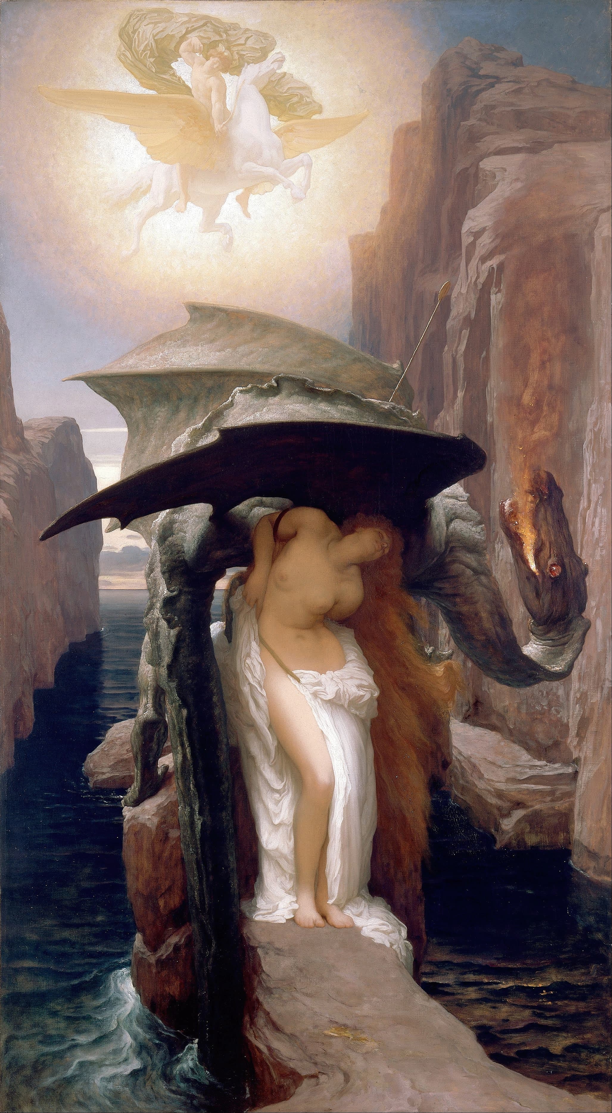 《珀尔修斯和安德洛墨达》（Perseus and Andromeda）｜弗雷德里克·莱顿 Frederic Leighton｜1891