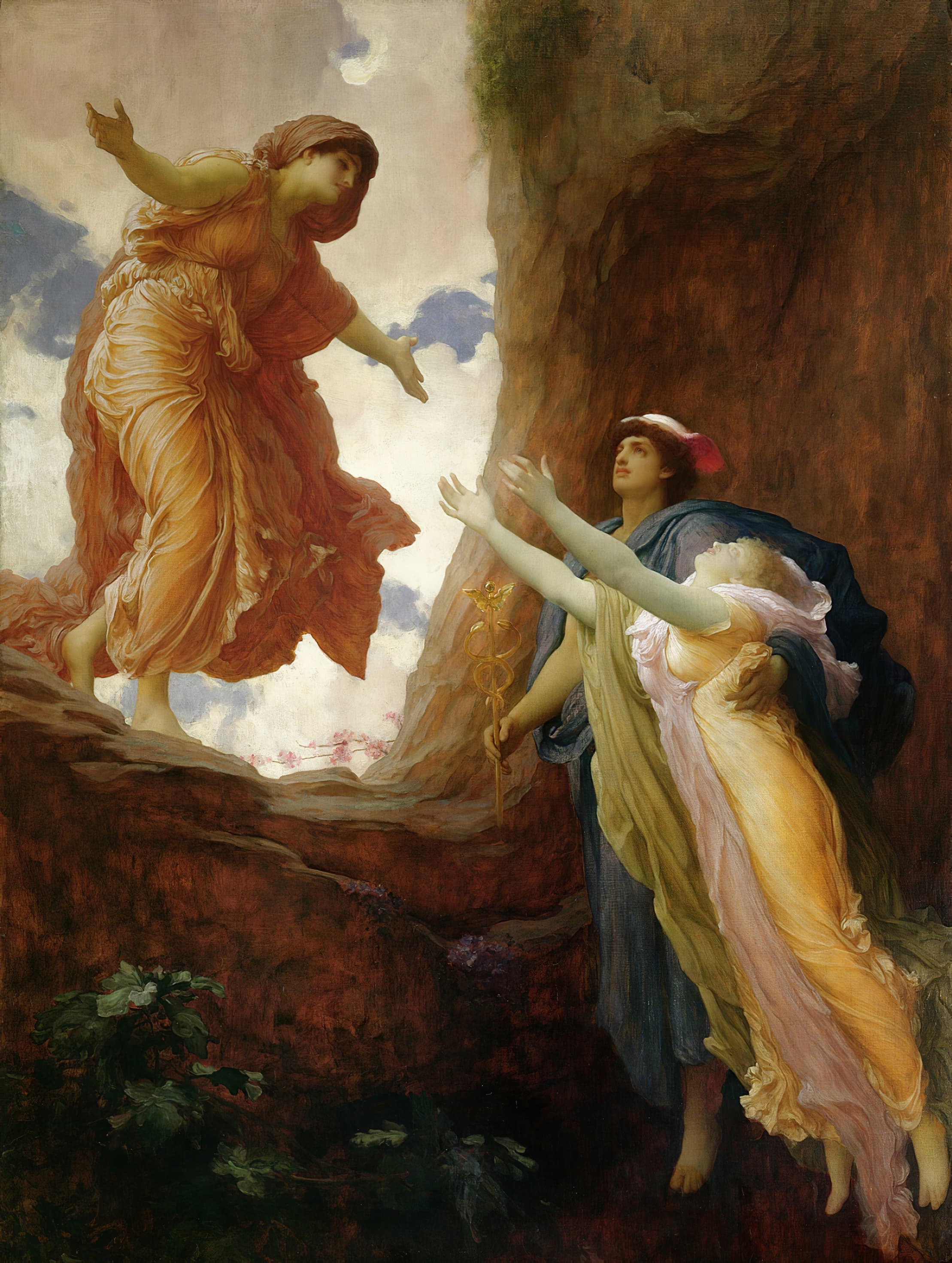 《珀尔塞福涅归来》（The Return Of Persephone）｜弗雷德里克·莱顿 Frederic Leighton｜1891