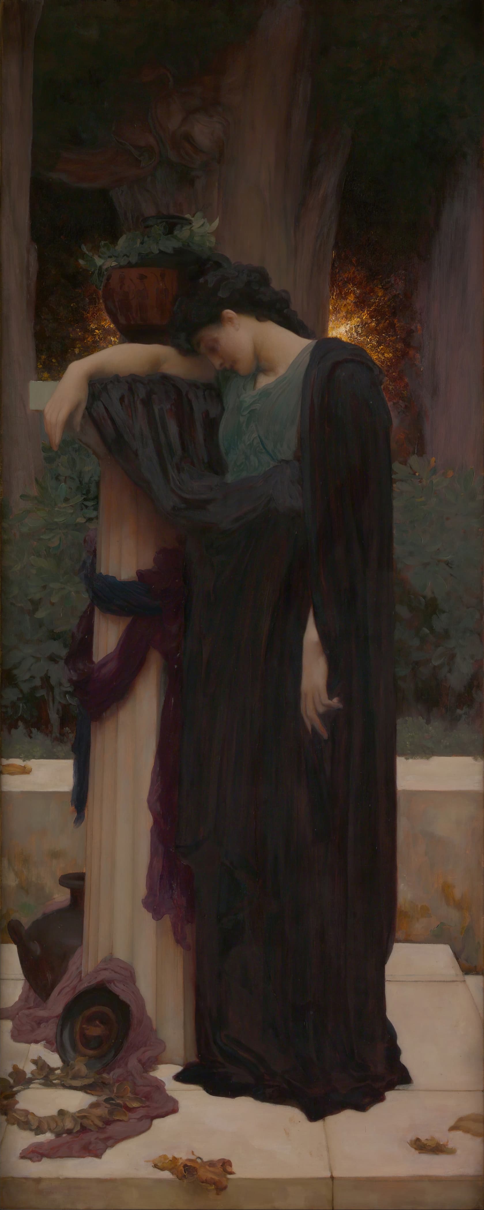 《眼泪》（Tears）｜弗雷德里克·莱顿 Frederic Leighton｜1894–95