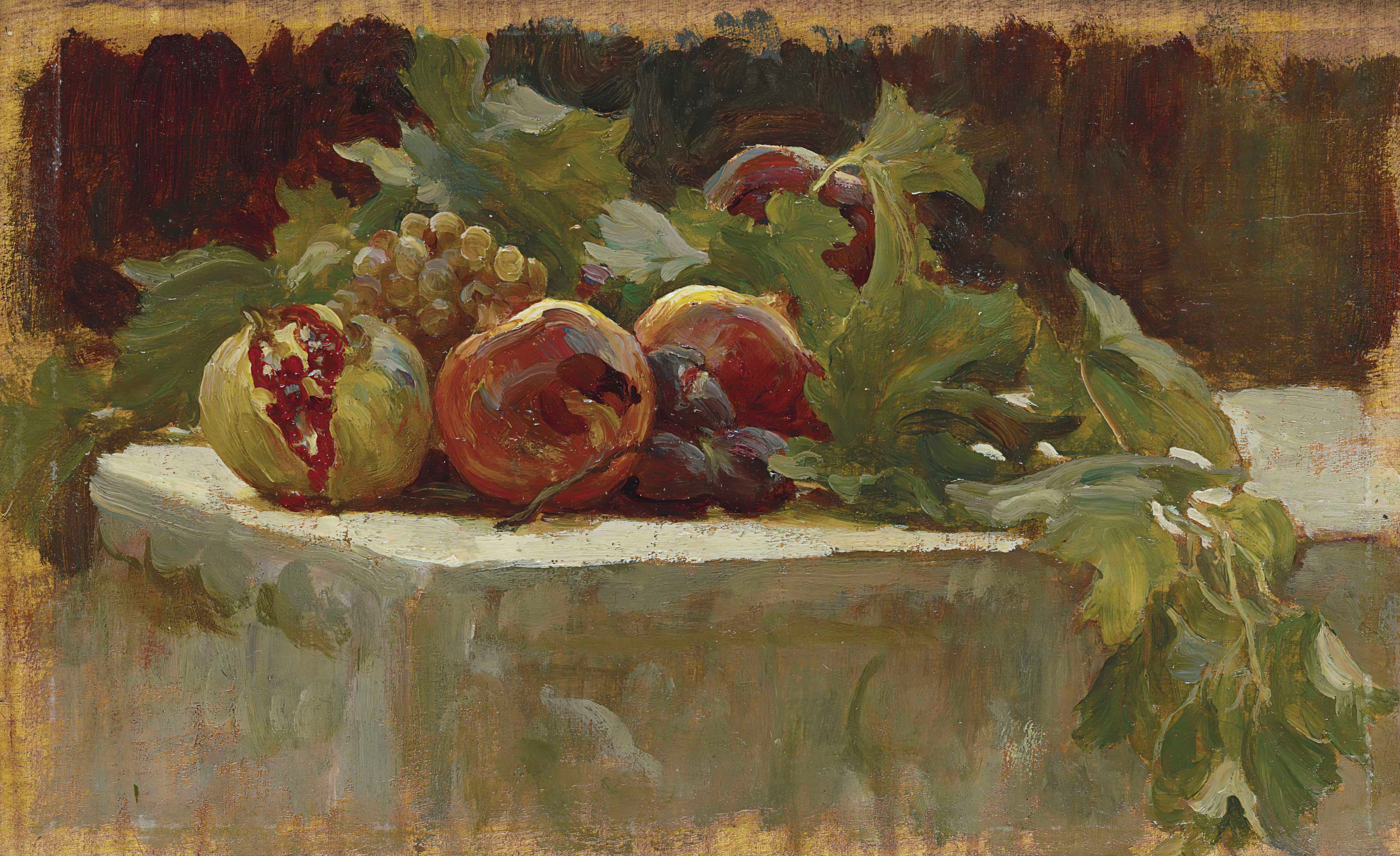 《Clytie》静物研究》（Still Life Study for 'Clytie'）｜弗雷德里克·莱顿 Frederic Leighton｜约 1895