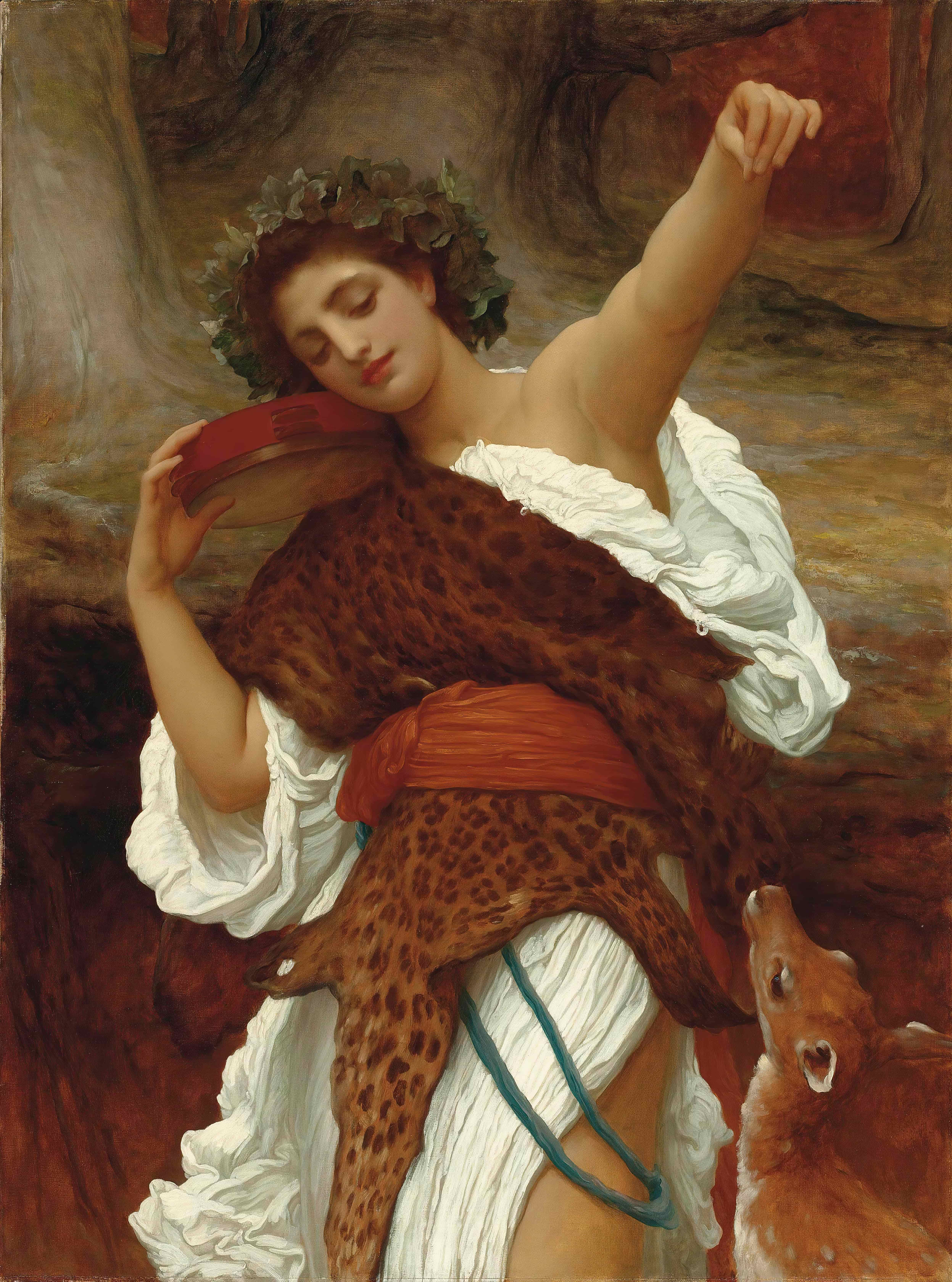 《酒神女祭司》（Bacchante）｜弗雷德里克·莱顿 Frederic Leighton｜不明