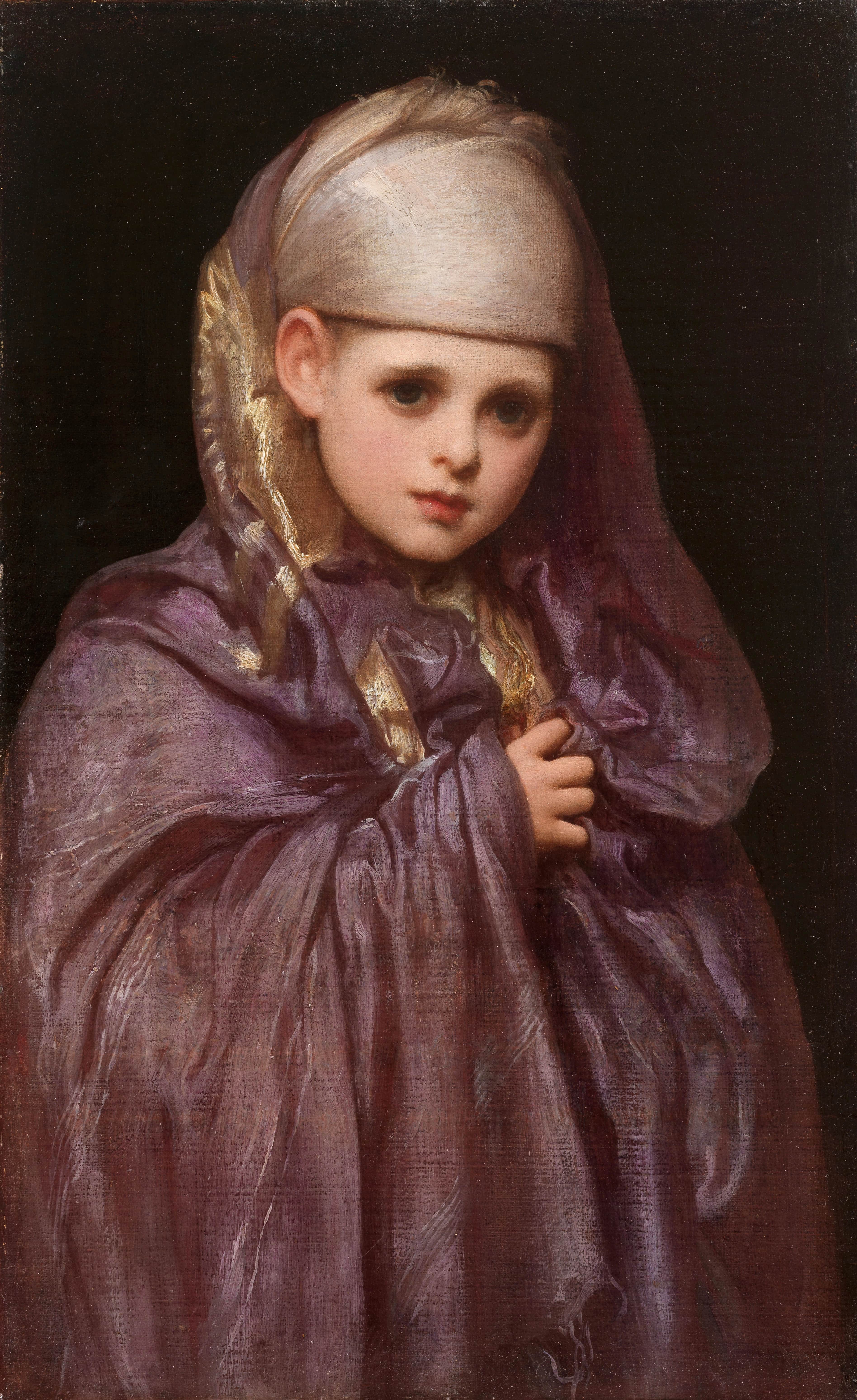 《小法蒂玛》（Little Fatima）｜弗雷德里克·莱顿 Frederic Leighton｜不明