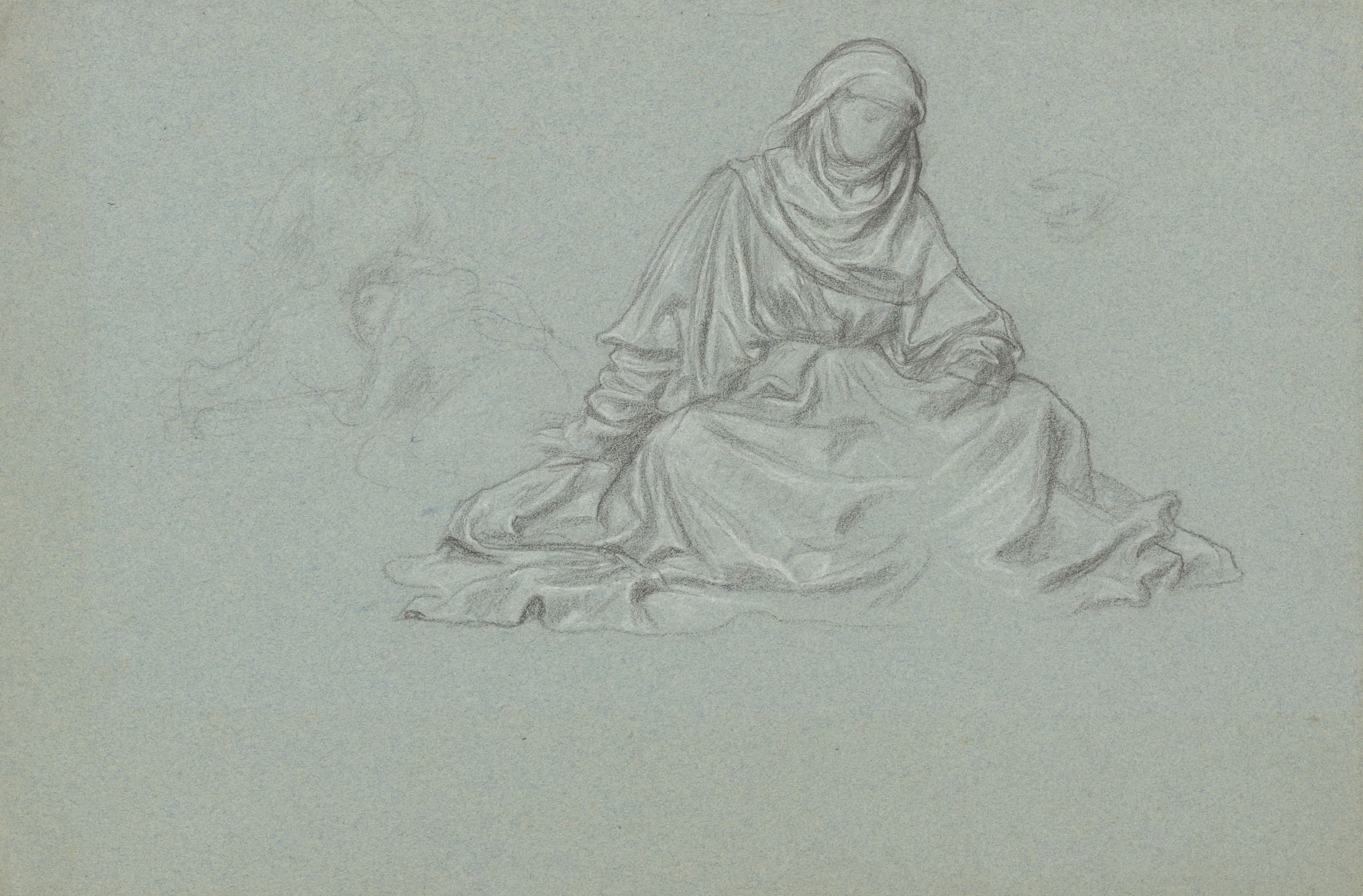 《一名年轻女子的研究》（Studies of a Young Woman）｜弗雷德里克·莱顿 Frederic Leighton｜不明