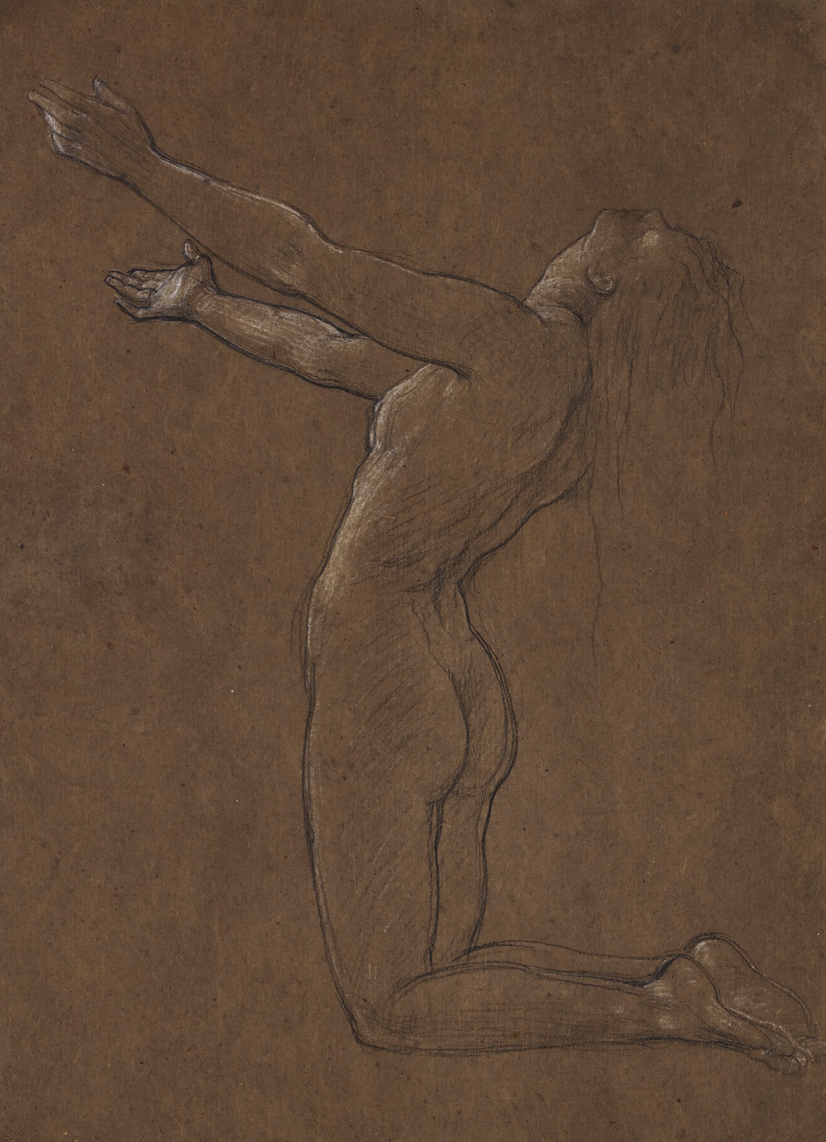 《《克吕提厄》习作》（Study For Clytie）｜弗雷德里克·莱顿 Frederic Leighton｜不明