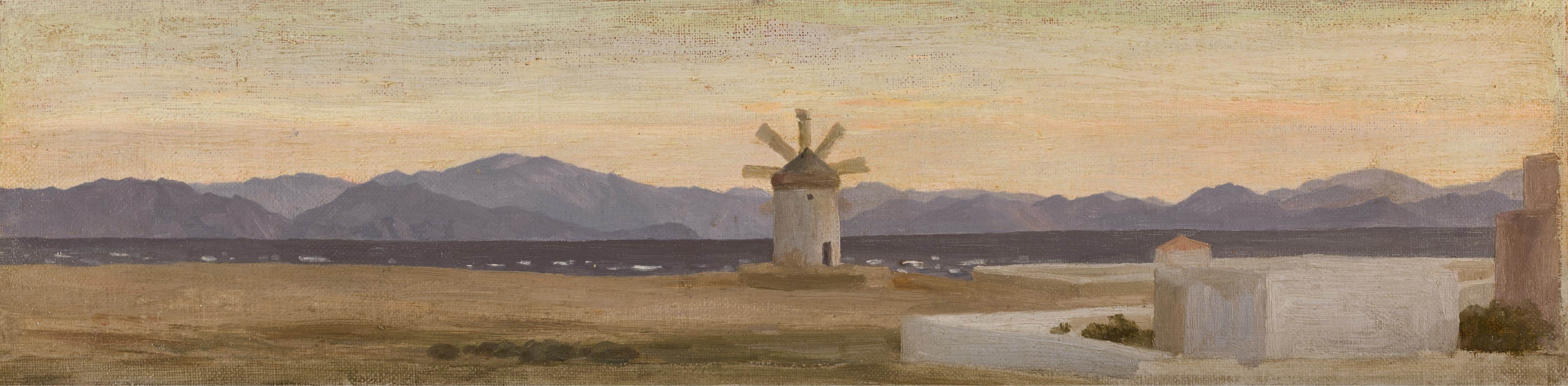 《小亚细亚山脉，来自罗德岛》（The Mountains of Asia Minor, from Rhodes）｜弗雷德里克·莱顿 Frederic Leighton｜不明