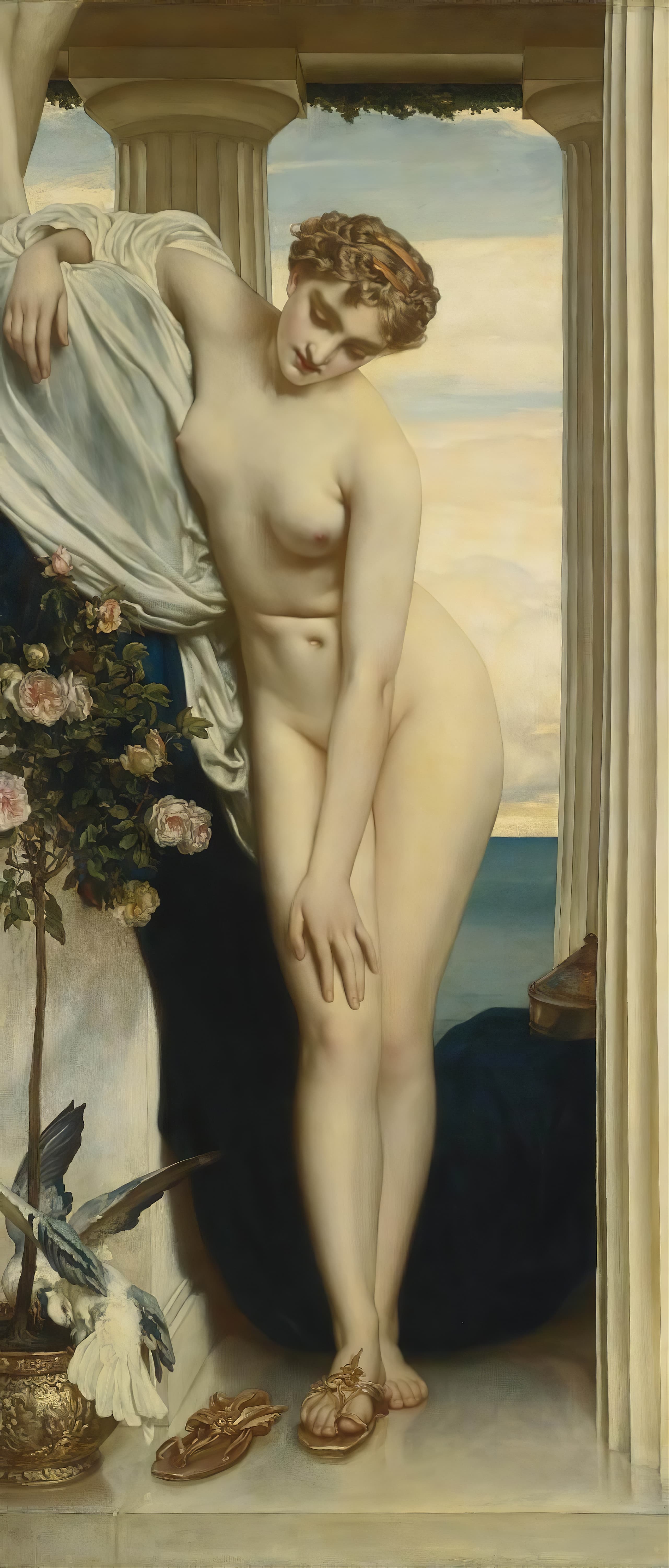 《维纳斯脱衣洗澡》（Venus Disrobing For The Bath）｜弗雷德里克·莱顿 Frederic Leighton｜不明