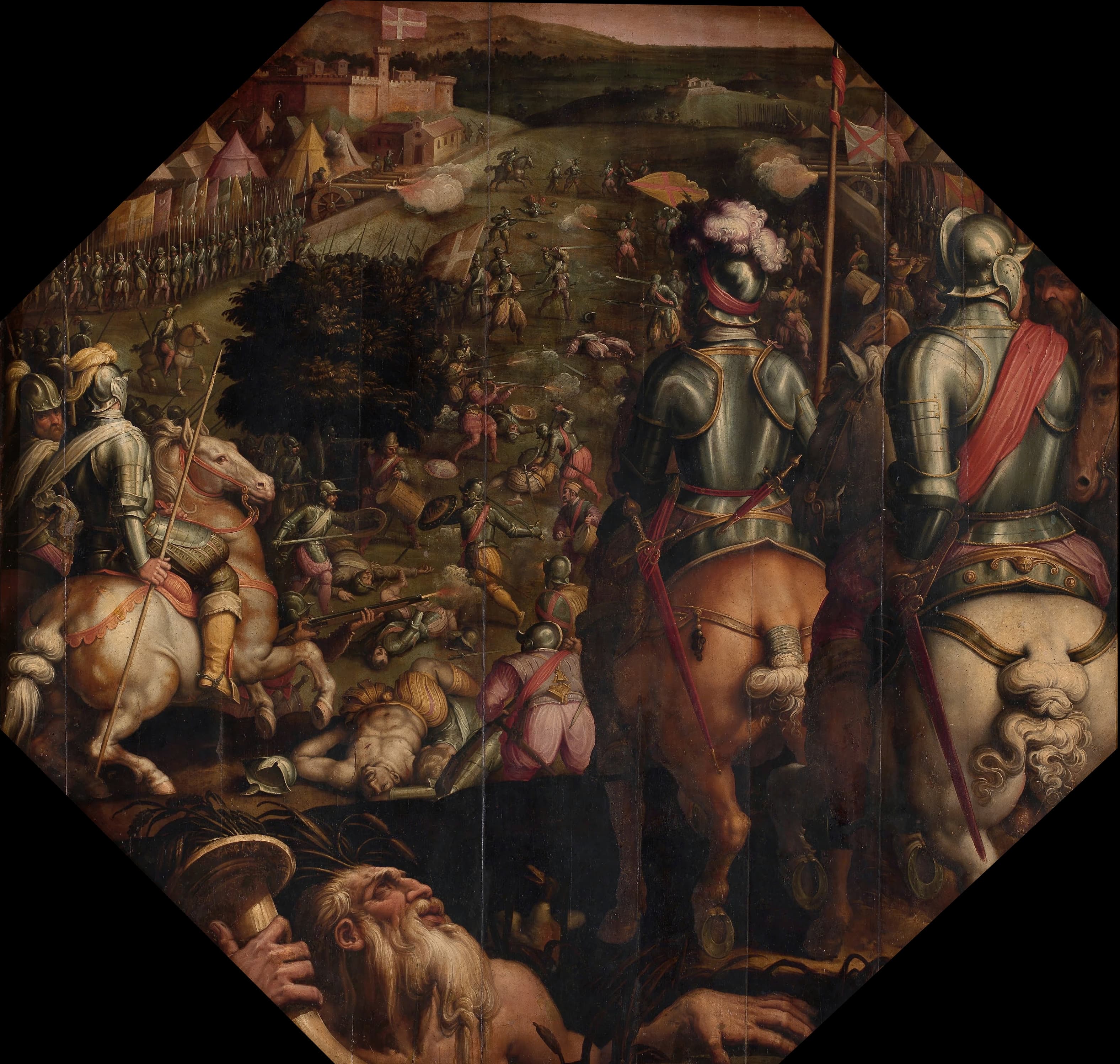 《基亚纳谷马尔恰诺战役》（Battle of Marciano in Val di Chiana）｜乔尔乔·瓦萨里 Giorgio Vasari｜1563–1565