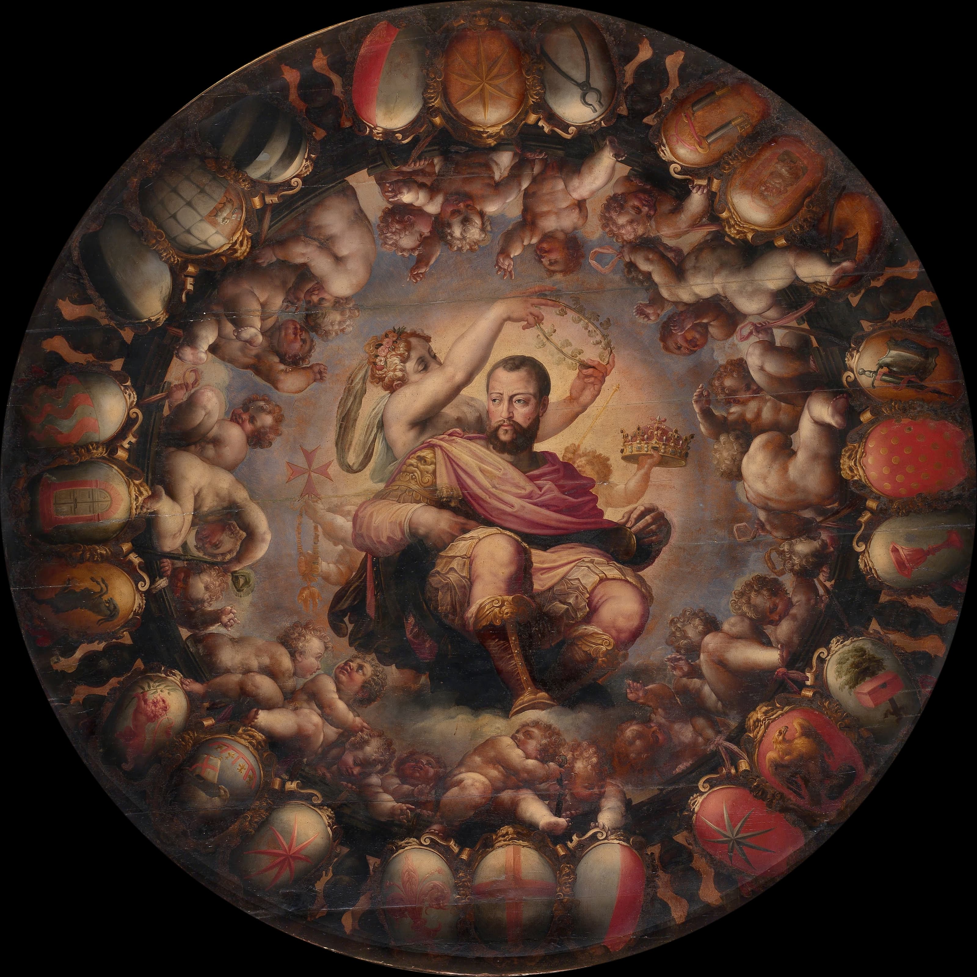 《科西莫一世的神化》（Apotheosis of Cosimo I）｜乔尔乔·瓦萨里 Giorgio Vasari｜1563–1565