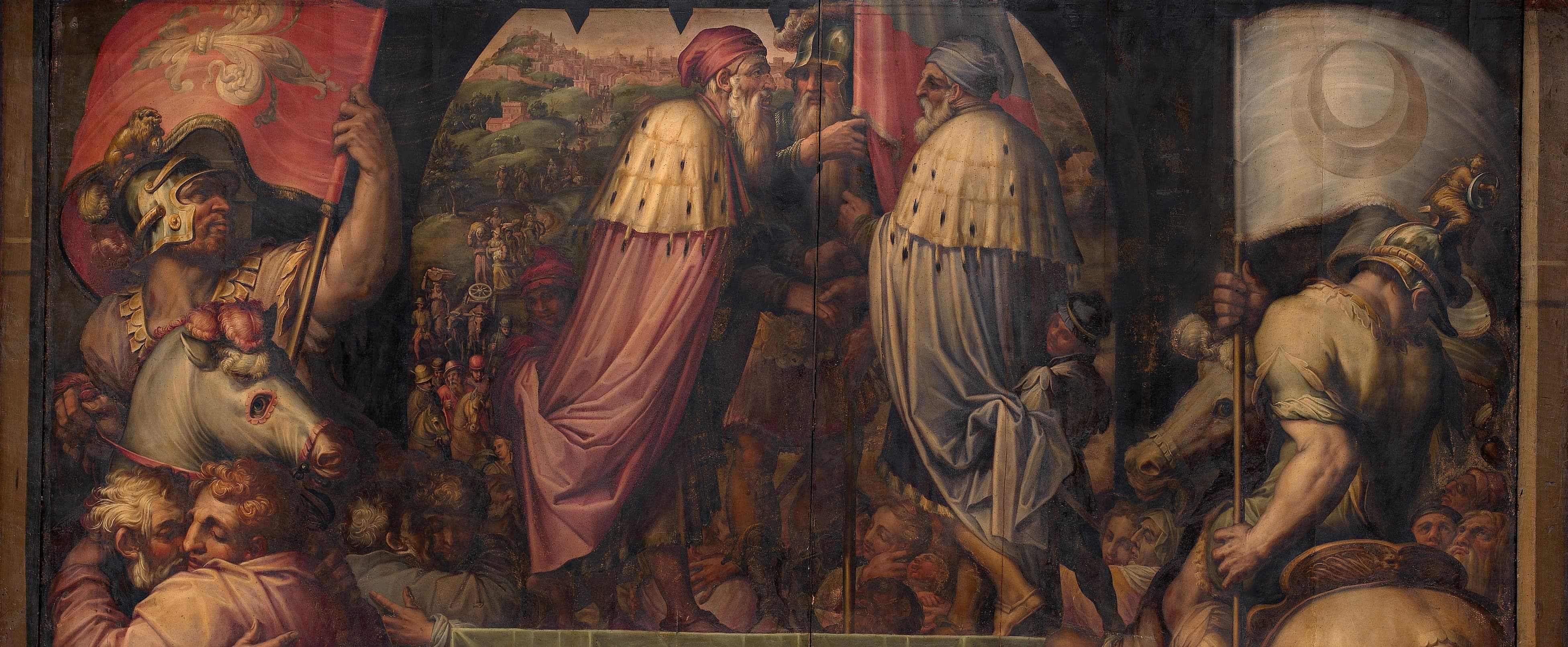 《佛罗伦萨与菲耶索莱的联合》（Union of Florence and Fiesole）｜乔尔乔·瓦萨里 Giorgio Vasari｜1563–1565