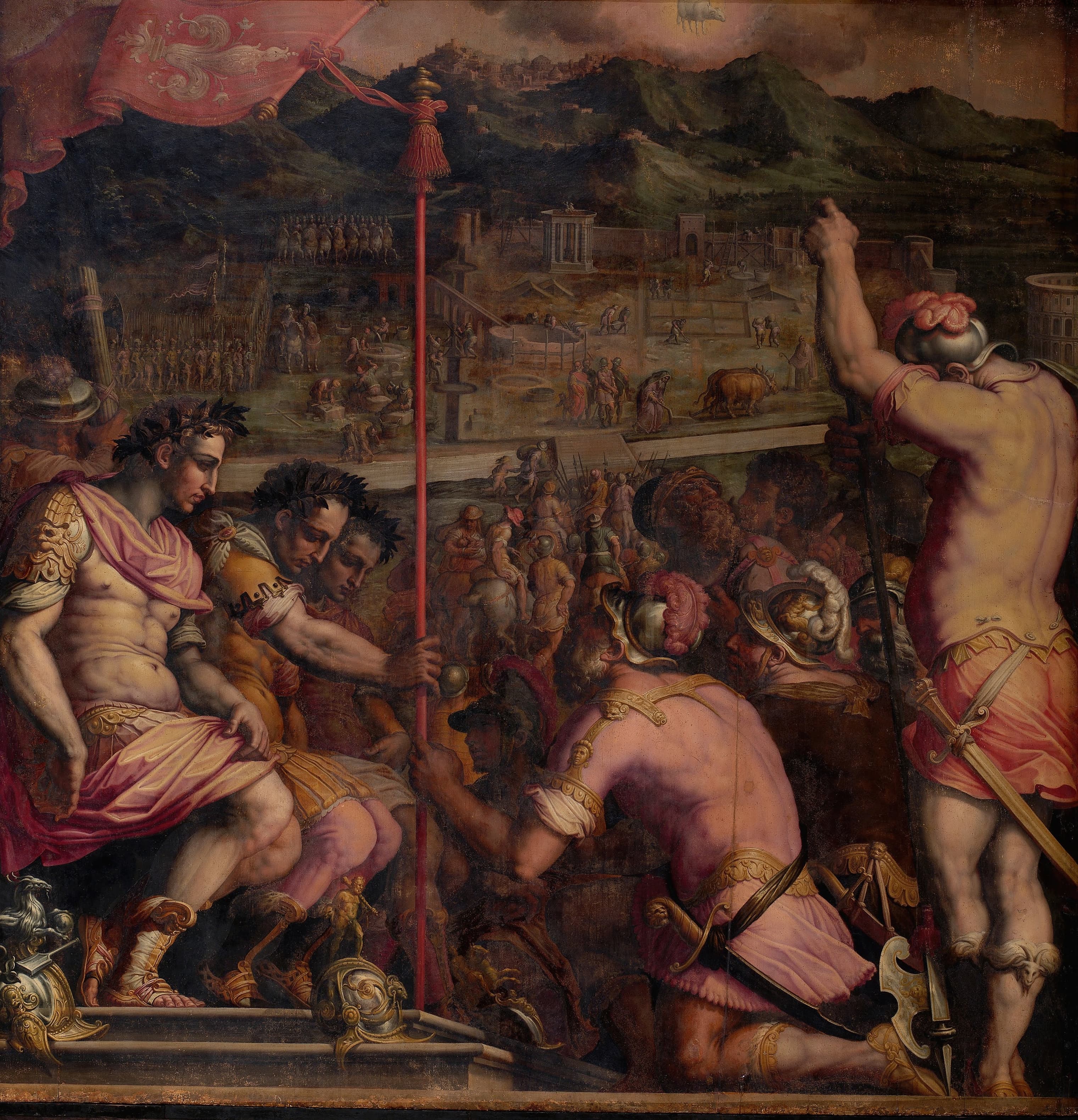 《罗马殖民城佛罗伦提亚的建立》（Foundation of Florentia, a Roman Settlement）｜乔尔乔·瓦萨里 Giorgio Vasari｜1563–1565