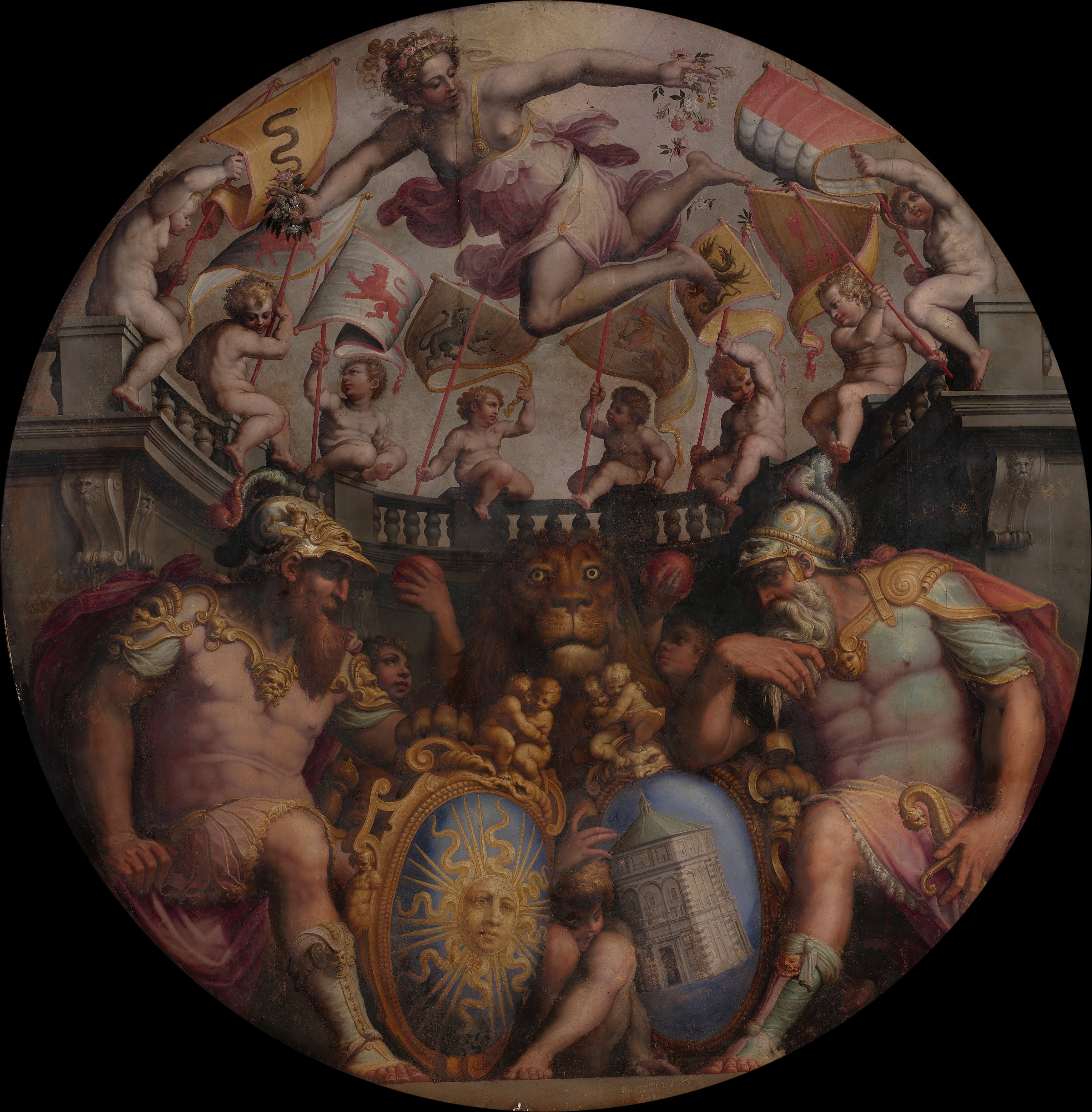 《Allegories of the Quarters of San Giovanni and Santa Maria Novella》｜乔尔乔·瓦萨里 Giorgio Vasari｜1563–1565