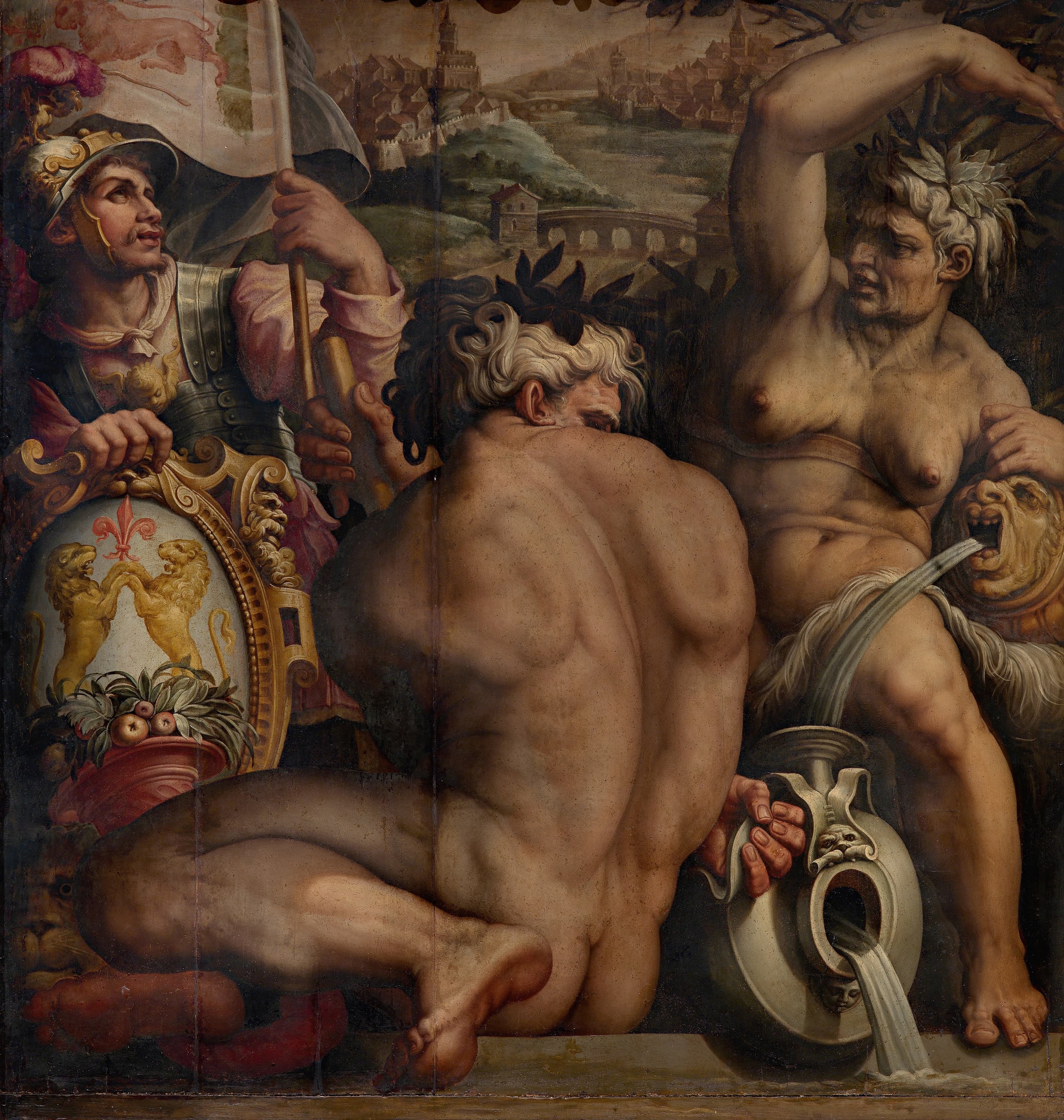 《卡森蒂诺的寓言》（Allegory of Casentino）｜乔尔乔·瓦萨里 Giorgio Vasari｜1563–1565