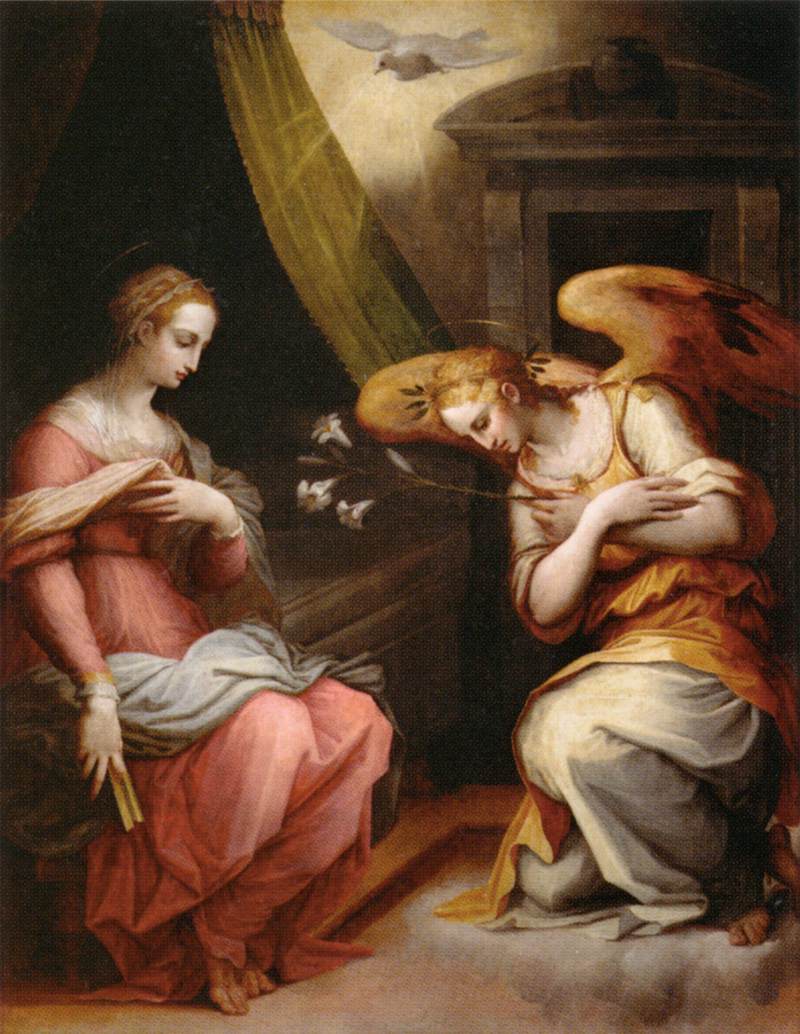《圣母领报（绘画）》（The Annunciation）｜乔尔乔·瓦萨里 Giorgio Vasari｜约1564–1567