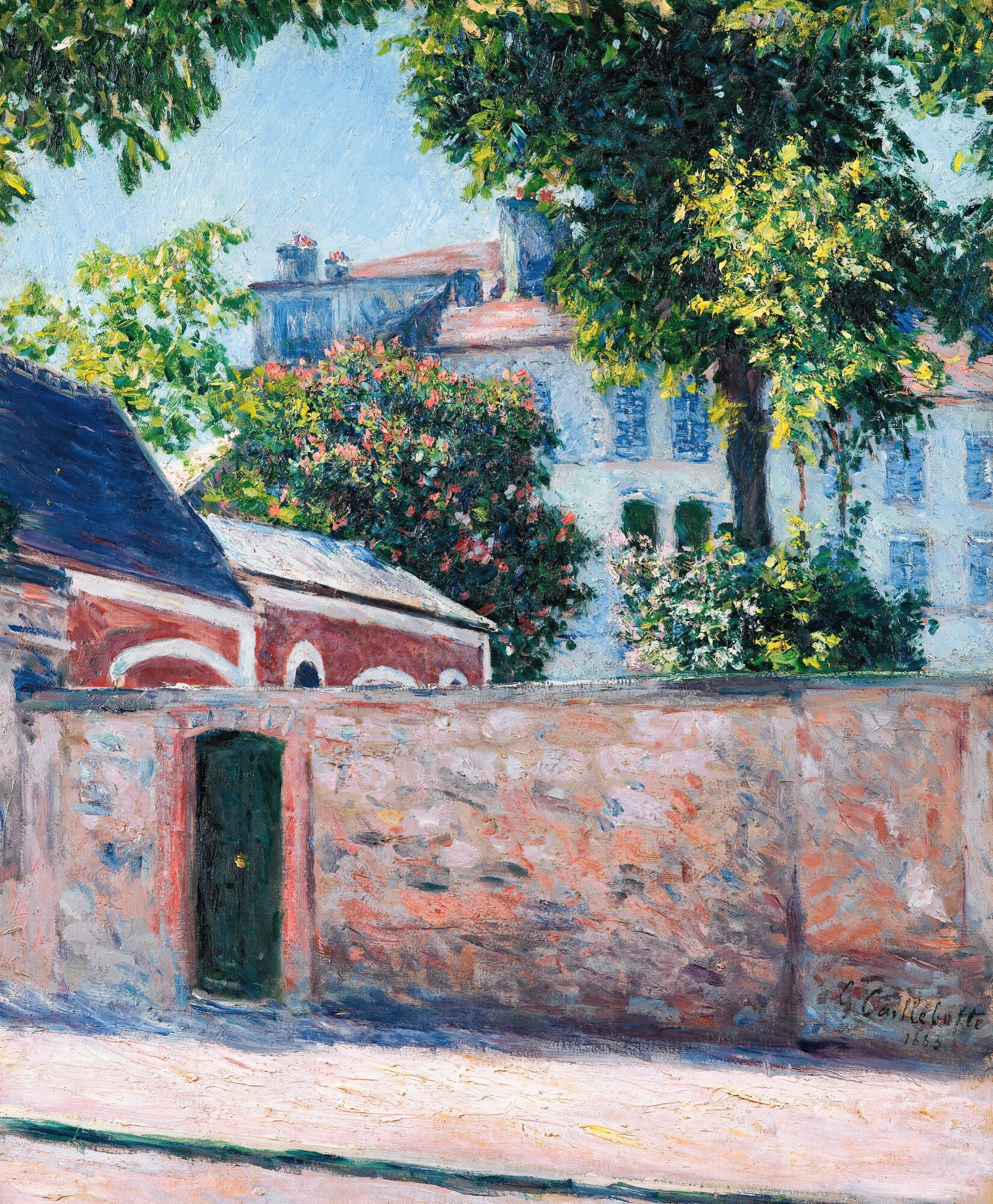《阿让特伊的房屋》（Maisons À Argenteuil）｜古斯塔夫·卡耶博特 Gustave Caillebotte｜1883
