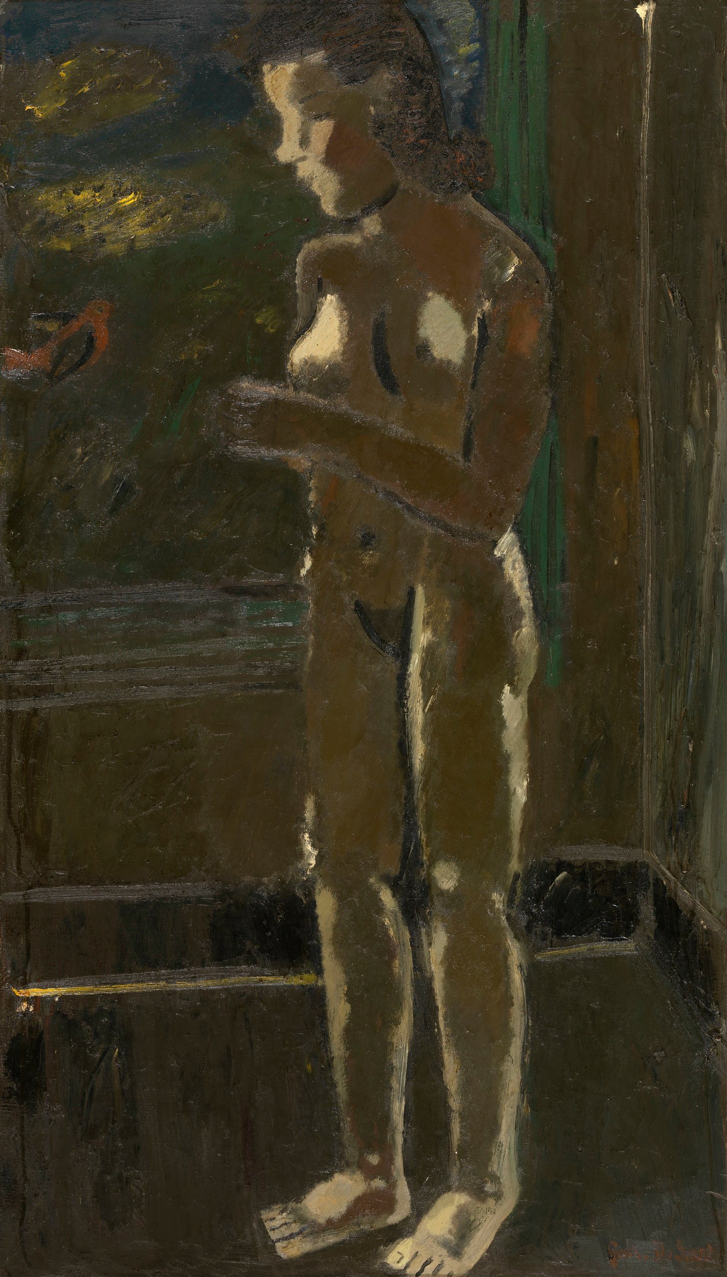 《裸体站立》（Standing Nude）｜古斯塔夫·德·斯梅特 Gustave De Smet｜1935
