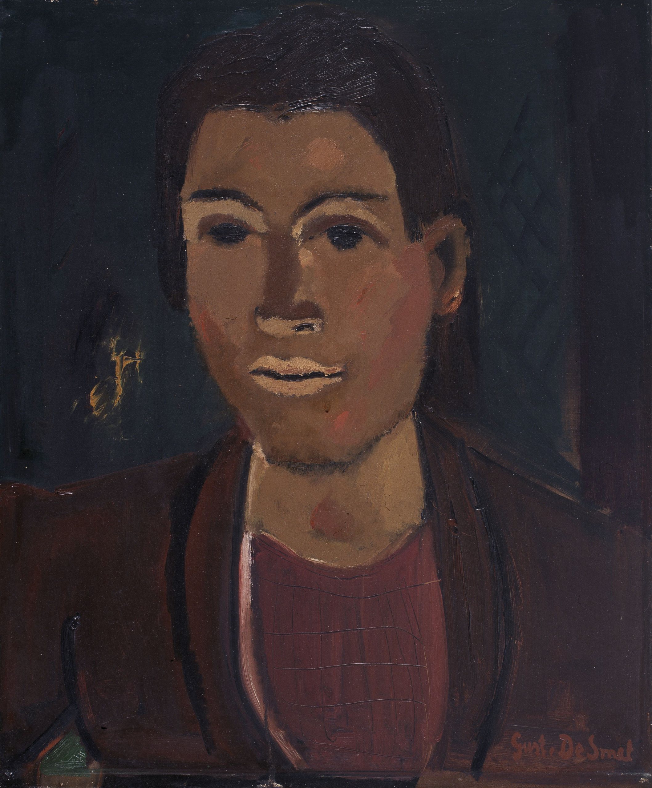 《一个女人的肖像》（Portrait of a Woman）｜古斯塔夫·德·斯梅特 Gustave De Smet｜1931