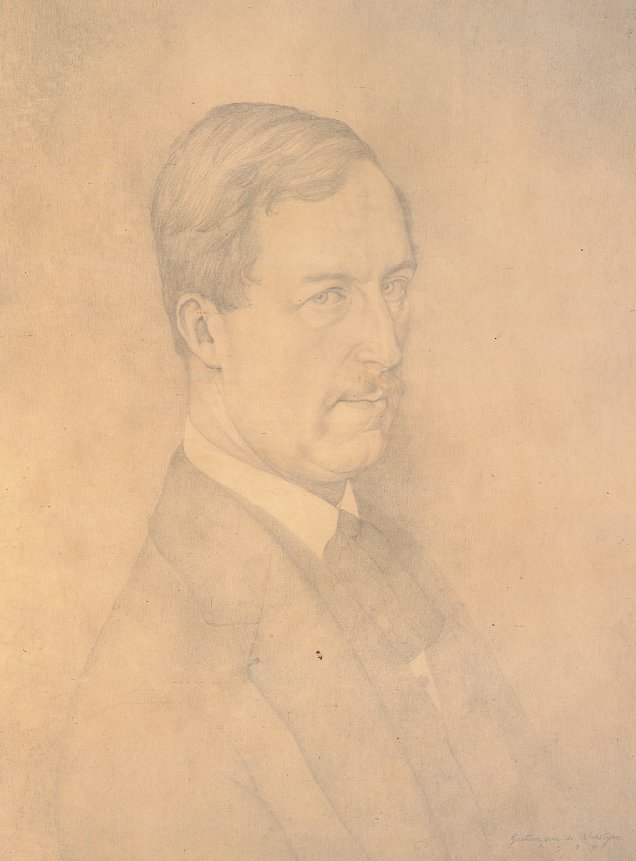 比利时国王阿尔伯特一世的肖像（1875-1934）