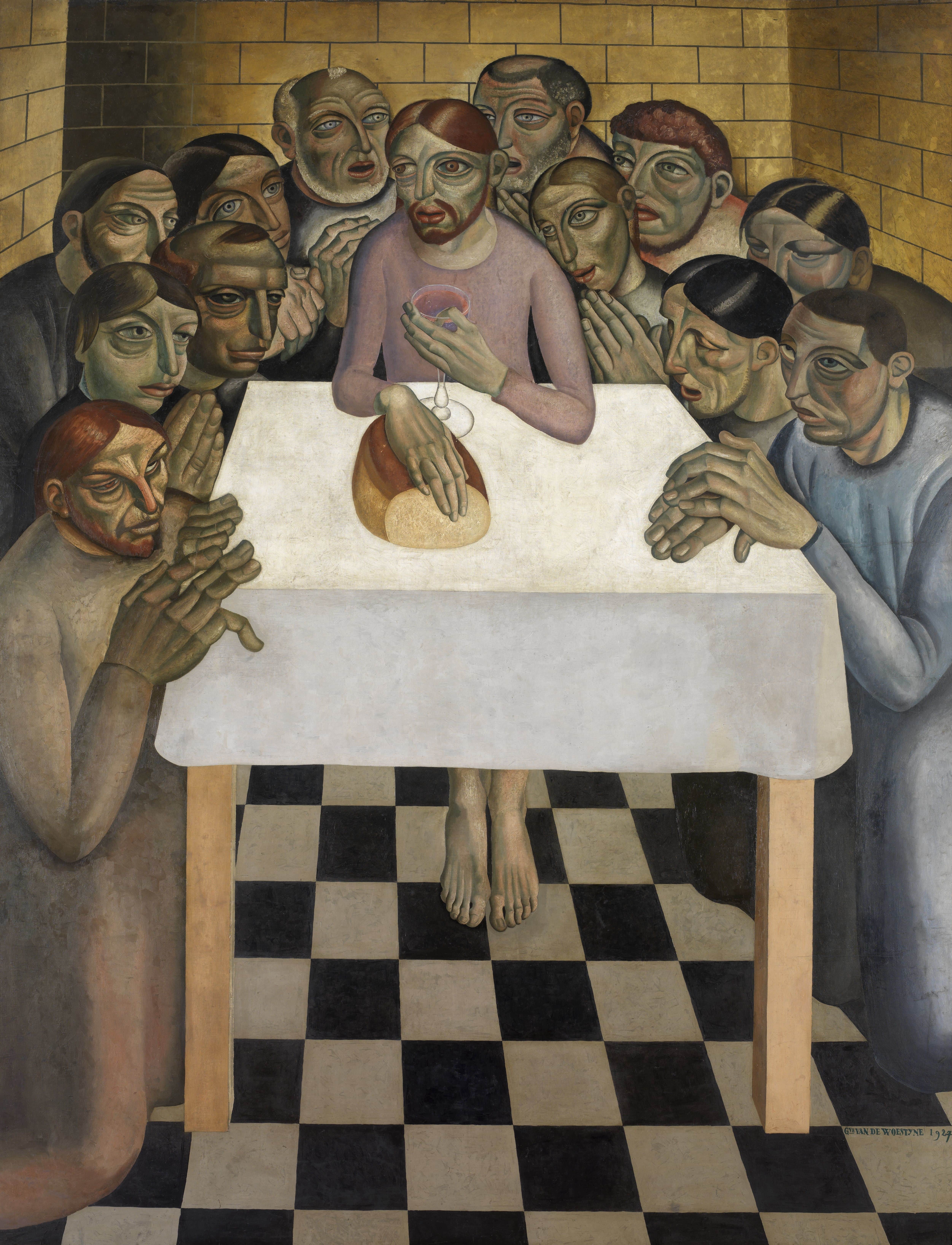 《最后的晚餐》（Last Supper）｜古斯塔夫·范·德·沃斯泰恩 Gustave van de Woestijne｜1927