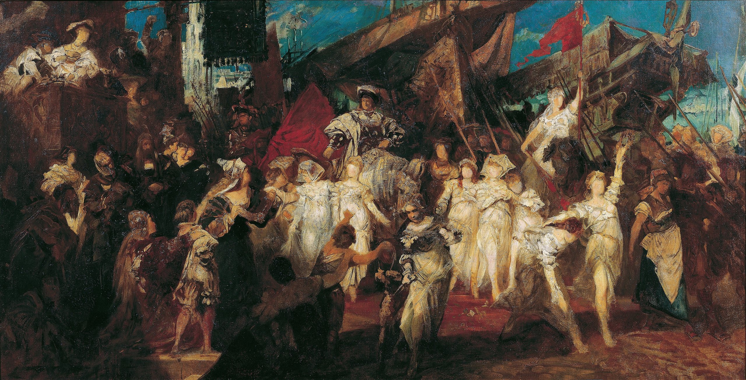 《查理五世进入安特卫普》（Charles V enters Antwerp）｜汉斯·马卡特 Hans Makart｜1875