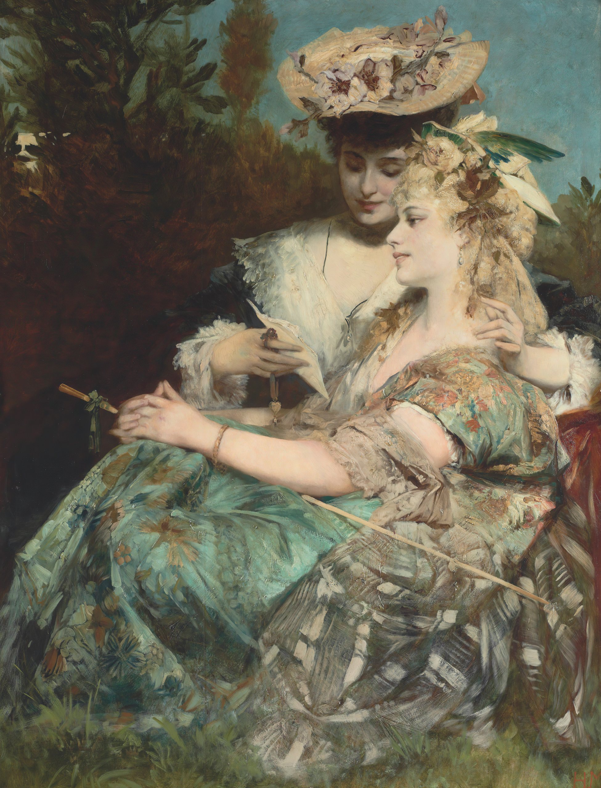 《情书》（The love letter）｜汉斯·马卡特 Hans Makart｜不明