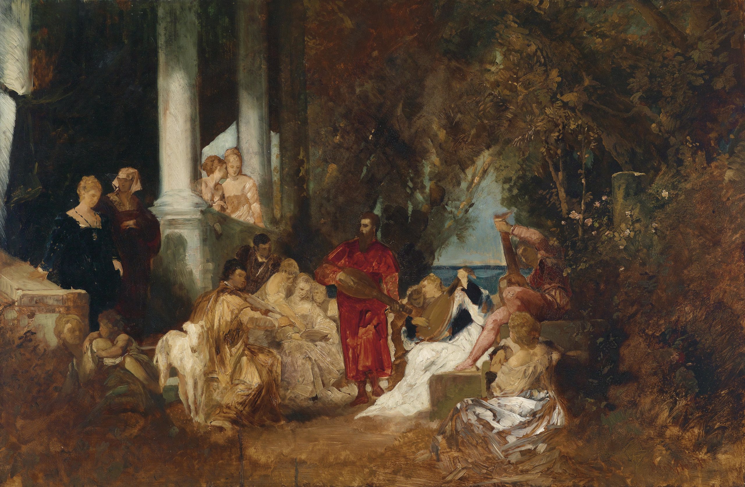 《音乐娱乐》（Musical entertainment）｜汉斯·马卡特 Hans Makart｜1874