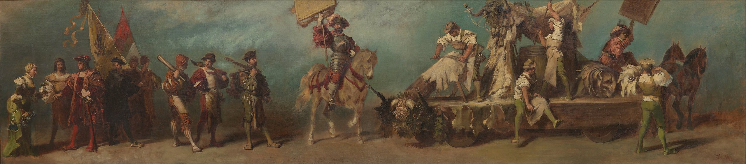 《1879 年选美比赛的设计 – The Tanners》（Design for the 1879 pageant - The Tanners）｜汉斯·马卡特 Hans Makart｜1879
