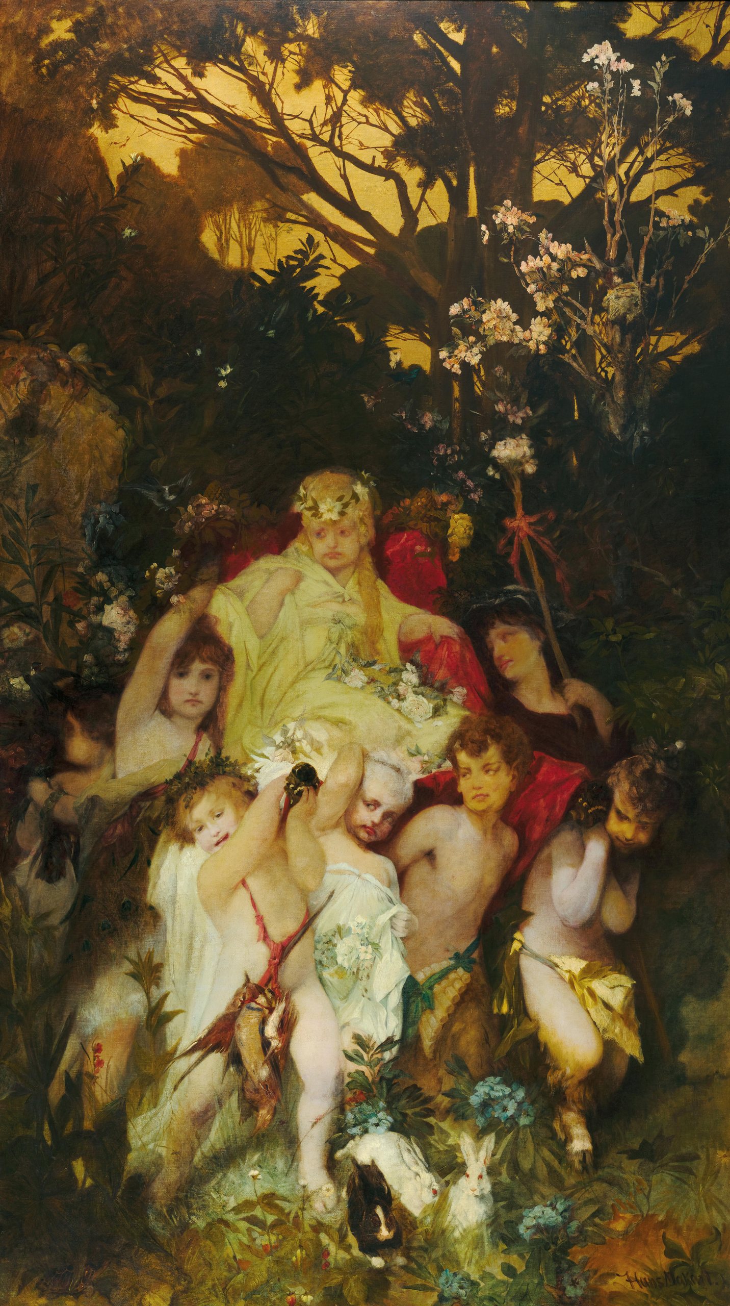 《现代阿莫雷蒂》（Modern Amoretti）｜汉斯·马卡特 Hans Makart｜不明