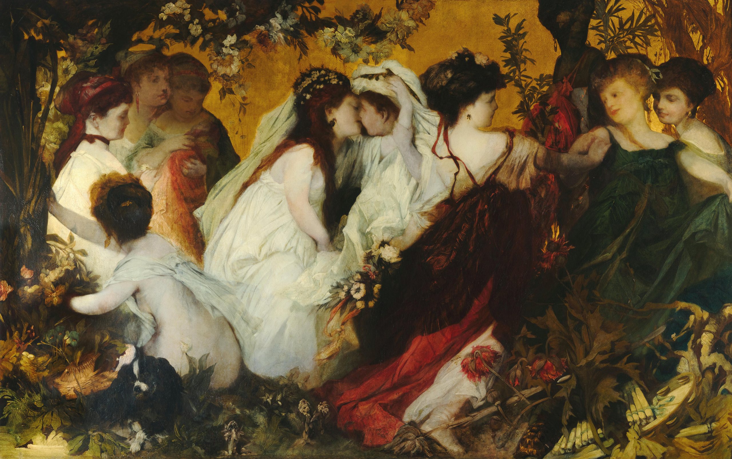 《现代阿莫雷蒂》（Modern Amoretti）｜汉斯·马卡特 Hans Makart｜不明