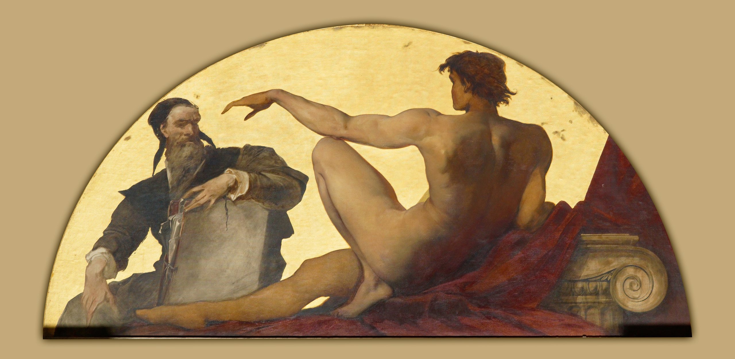 《米开朗基罗·博纳罗蒂》（Michelangelo Buonarroti）｜汉斯·马卡特 Hans Makart｜1881-1884