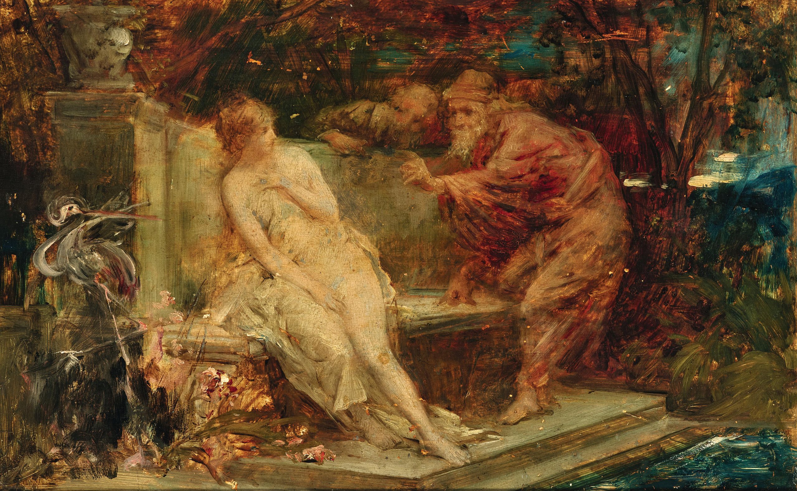 《苏珊娜和长老们》（Susanna and the Elders）｜汉斯·马卡特 Hans Makart｜不明
