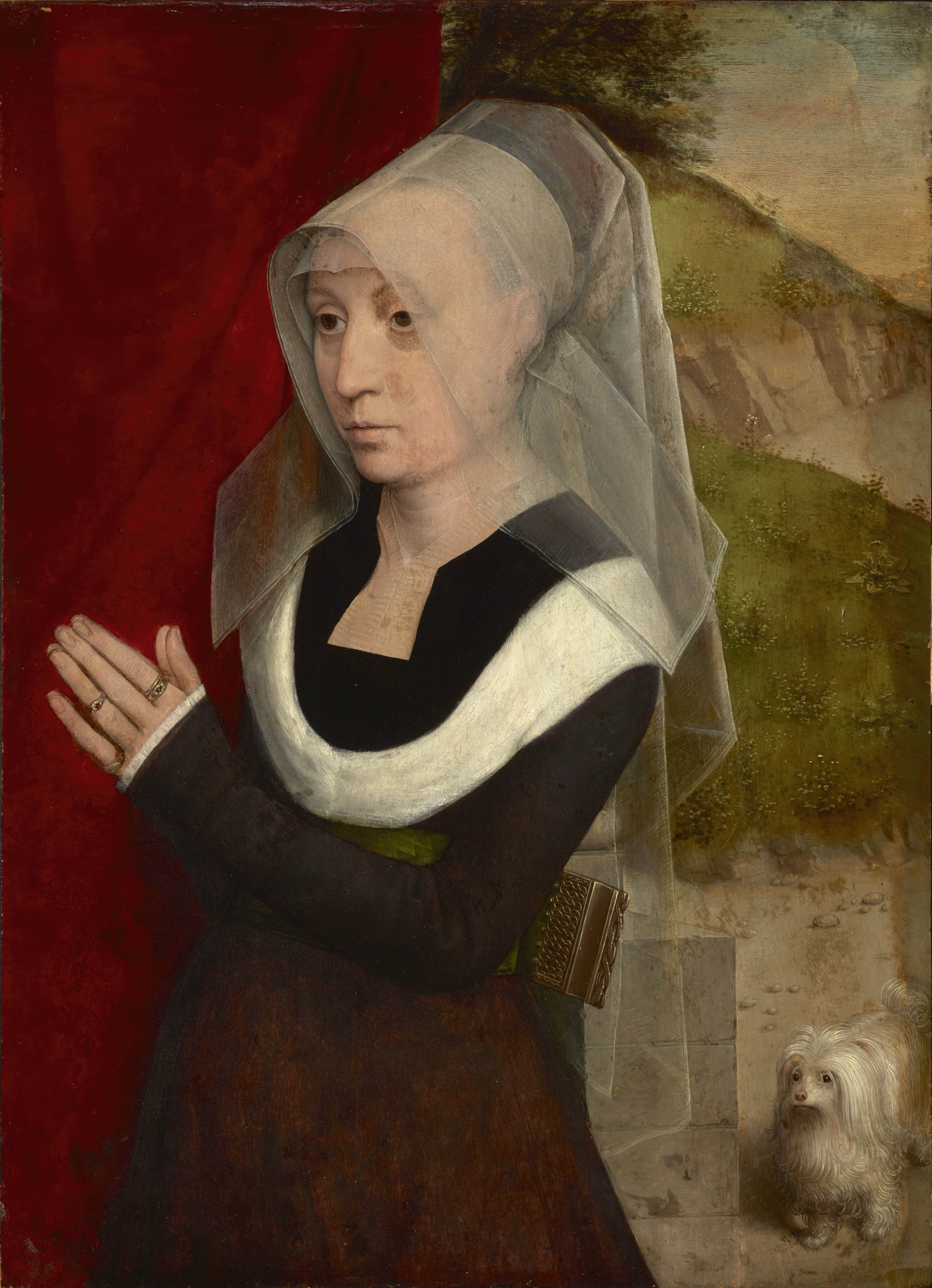 《祈祷中的女子肖像》（Portrait of a Woman at Prayer）｜汉斯·梅姆林 Hans Memling｜约1480