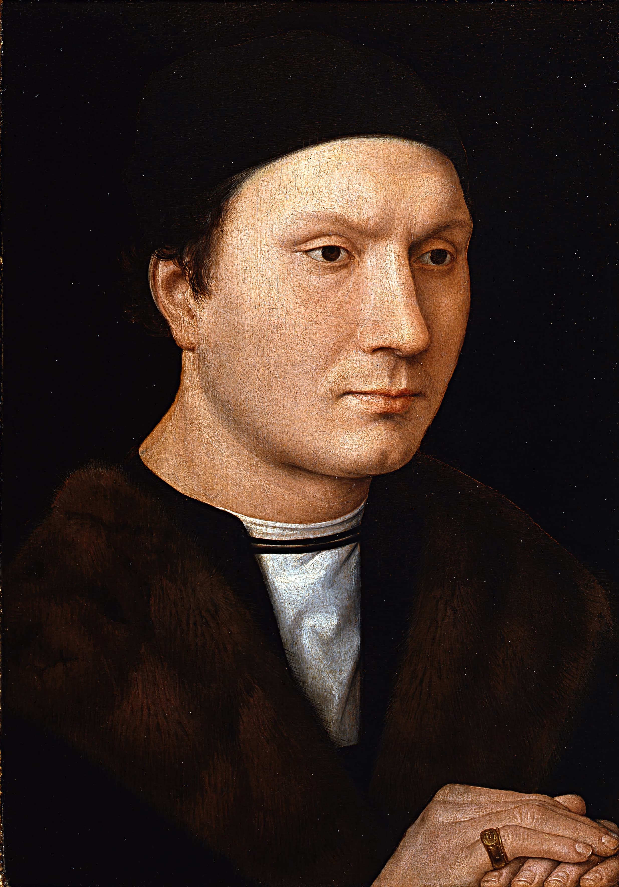 《无名男子肖像》（Portrait of an Unknown Man）｜汉斯·梅姆林 Hans Memling｜约1490